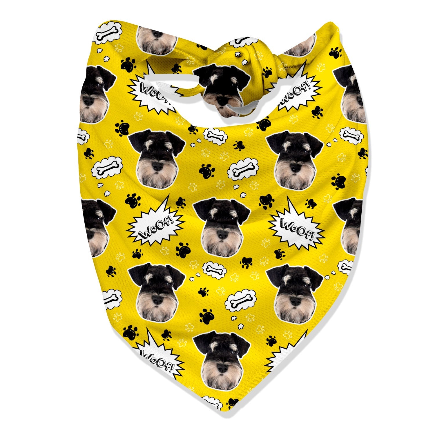 Woof Personalized Dog Bandana