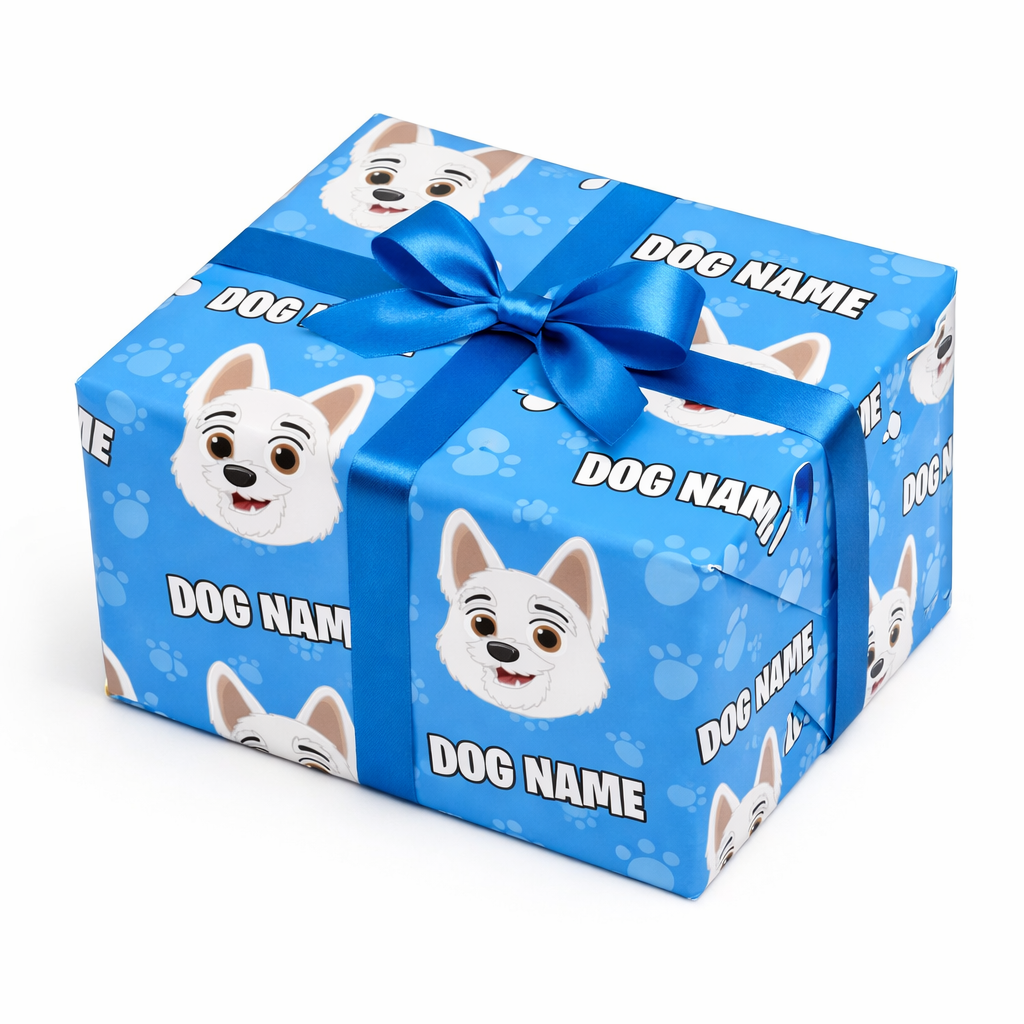 Your Dog Cartoon Personalized Wrapping Paper