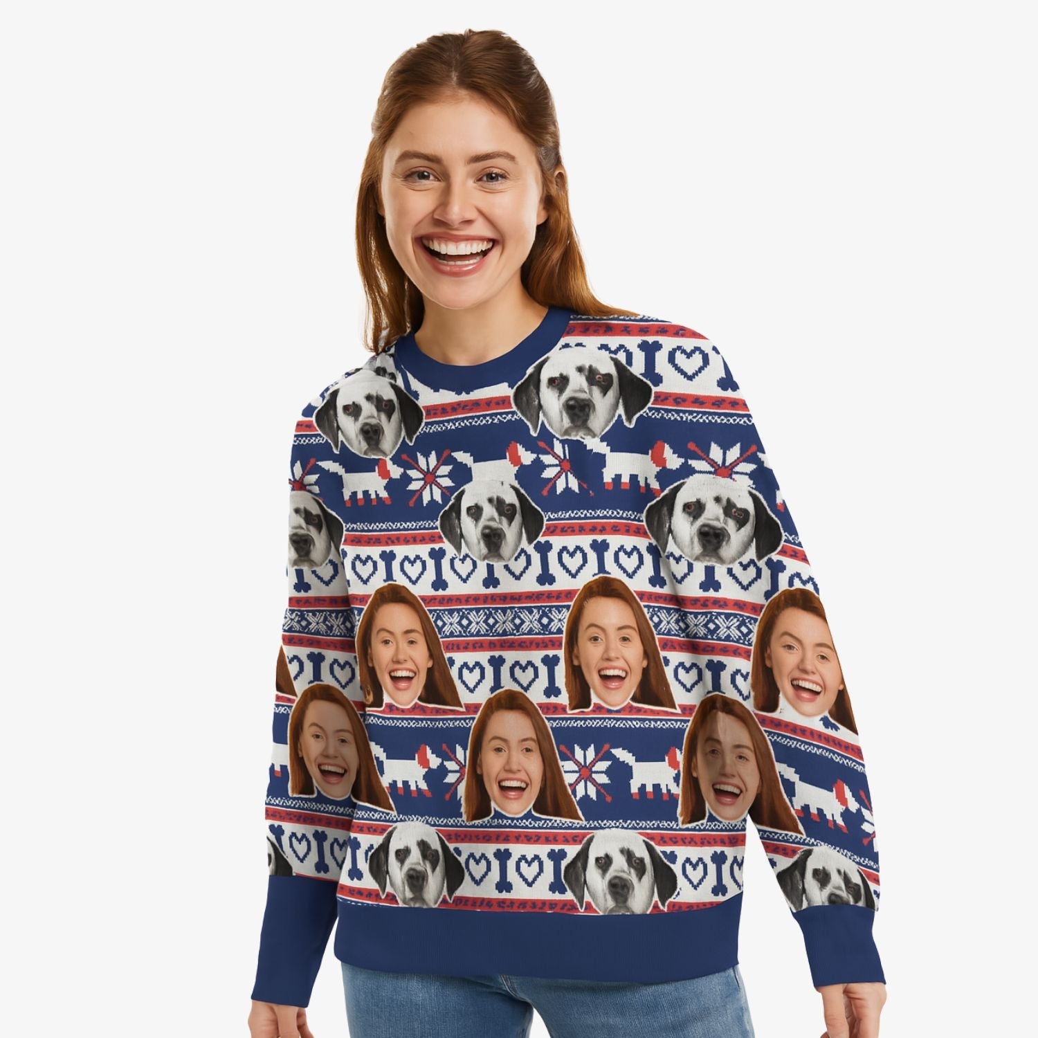 You & Your Dog Personalized Christmas Sweater