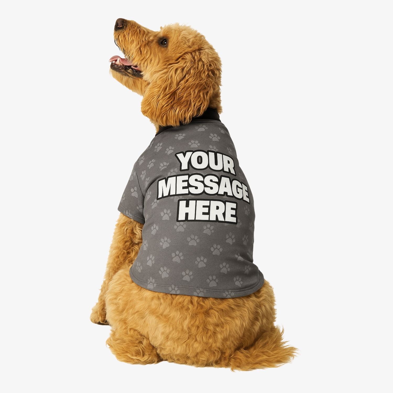 Custom Message Personalized Dog T Shirt