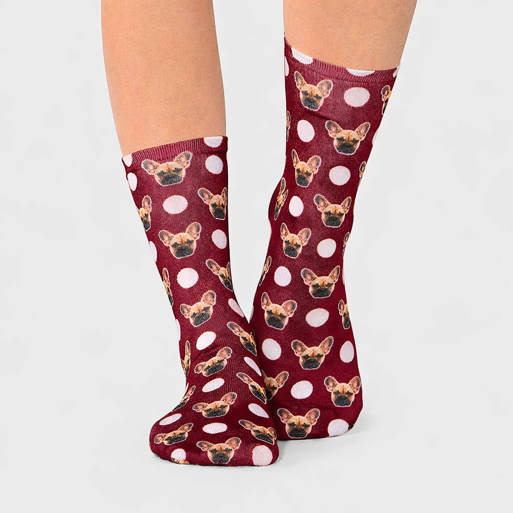 Polka Dog Socks