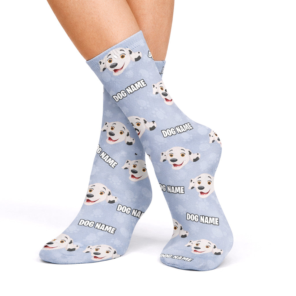 Your Cartoon Dog Personalized Socks