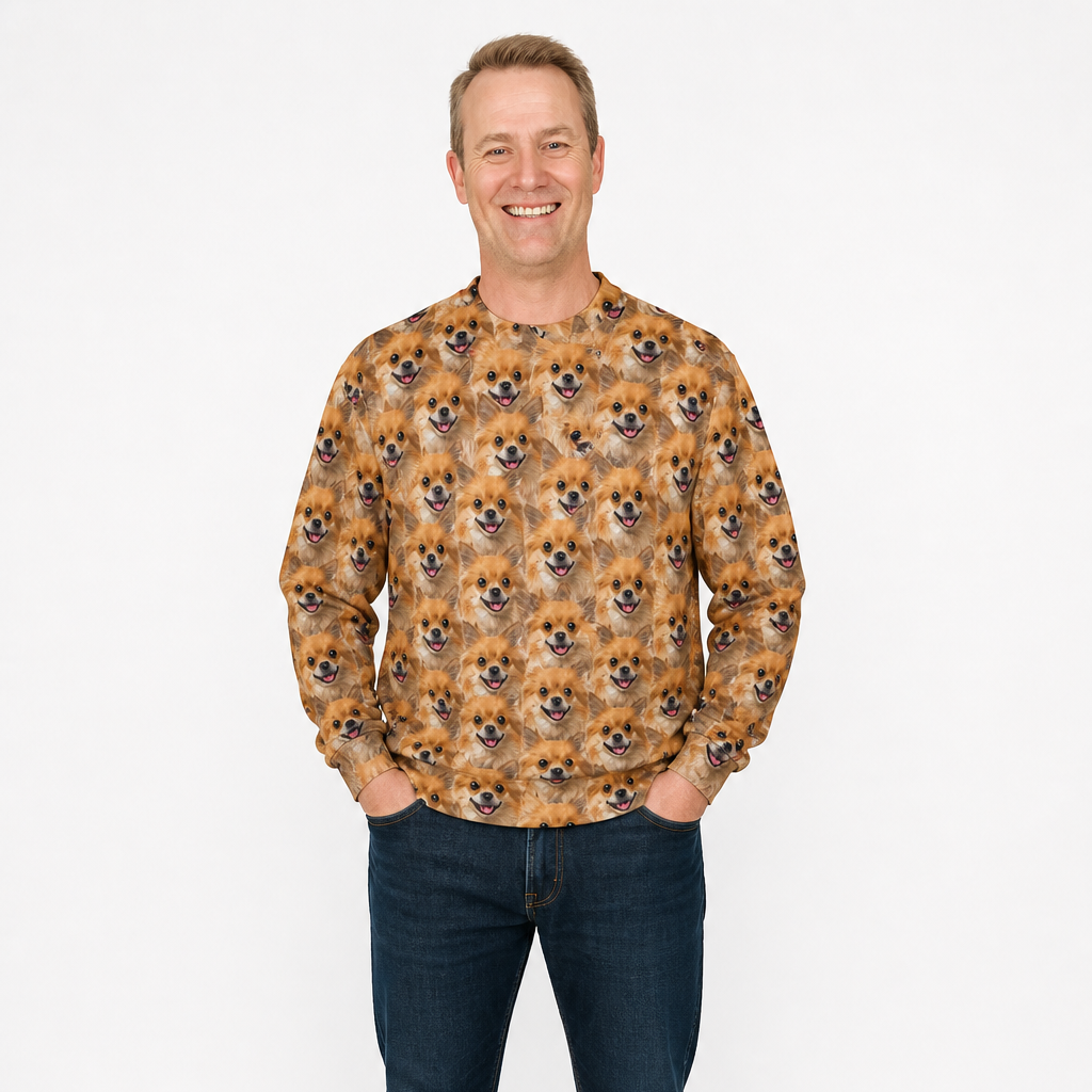 Dog Face Mash Personalized Sweatshirt