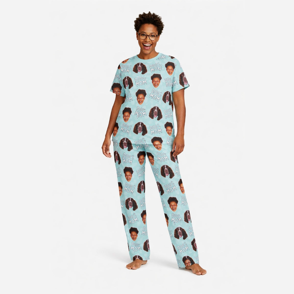 Women's Dog Mom Personalized Pajamas - Pant Set