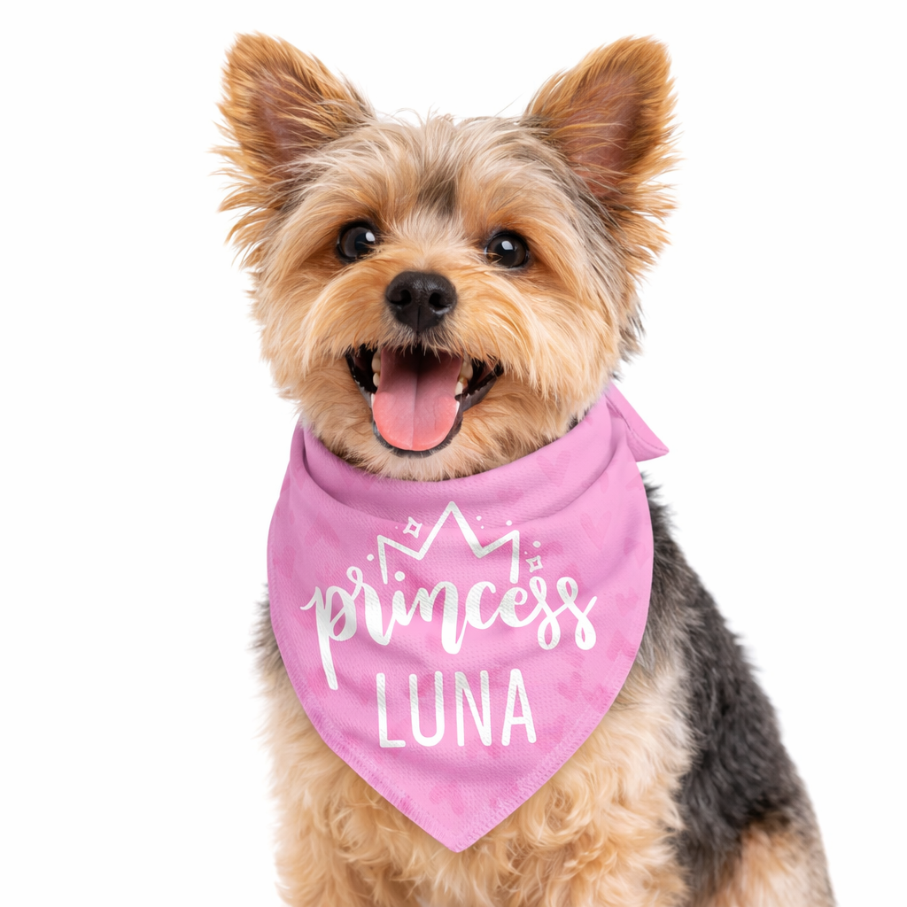 Princess Personalized Dog Bandana