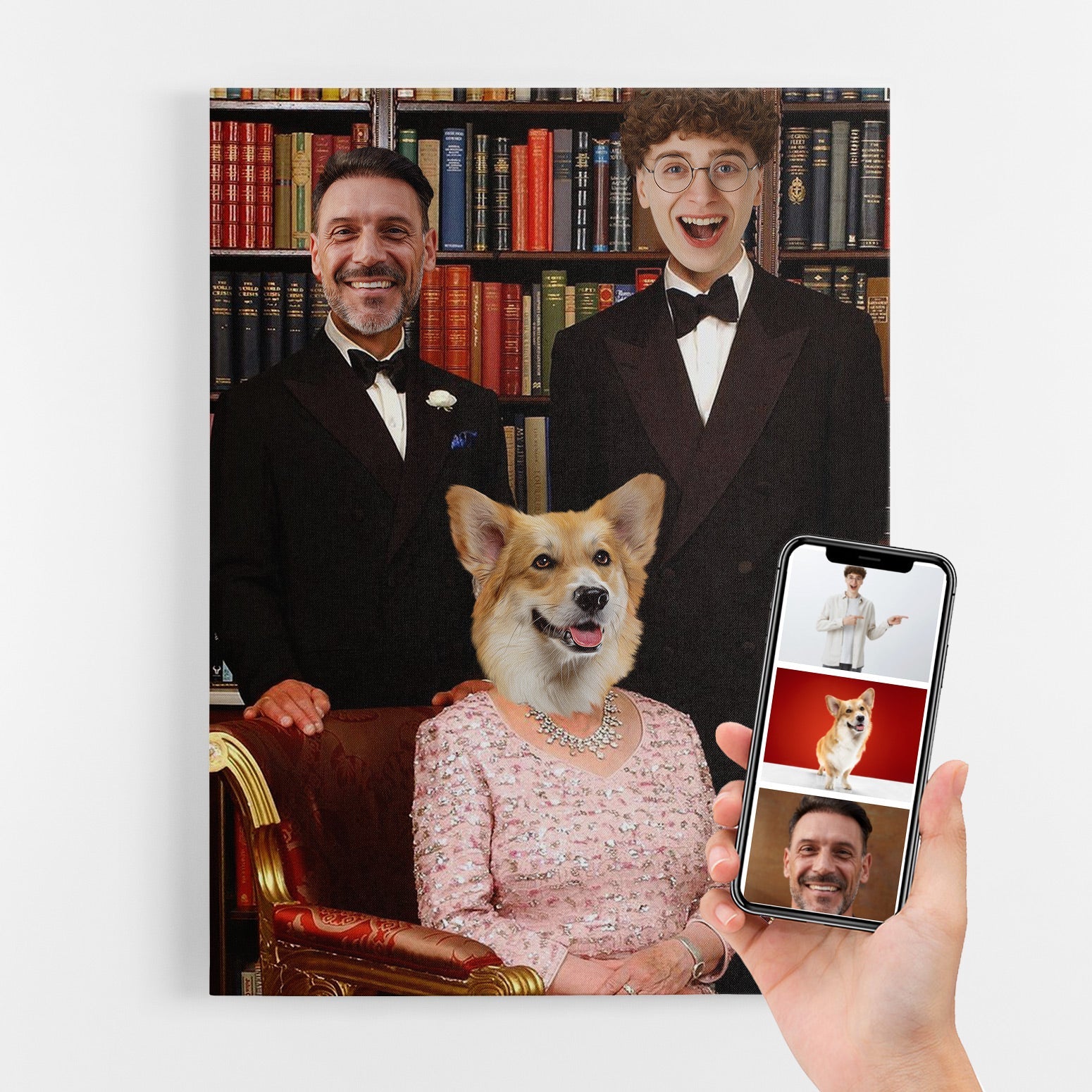 Queen & Servant Portrait Canvas