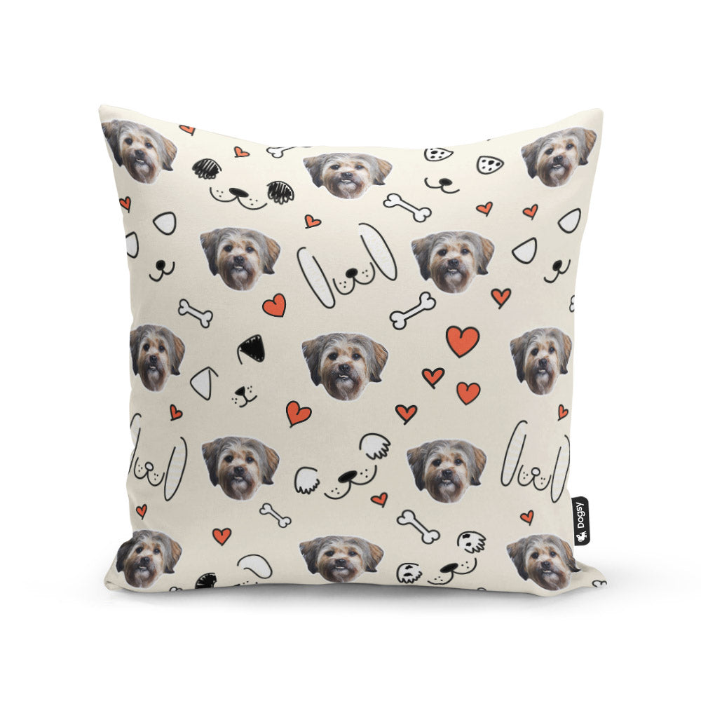 Seamus Sponsors Doodle Cream Cushion