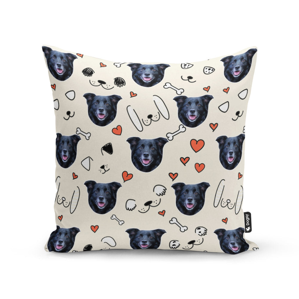 Cream Lola Belle Sponsors Doodle Cushion