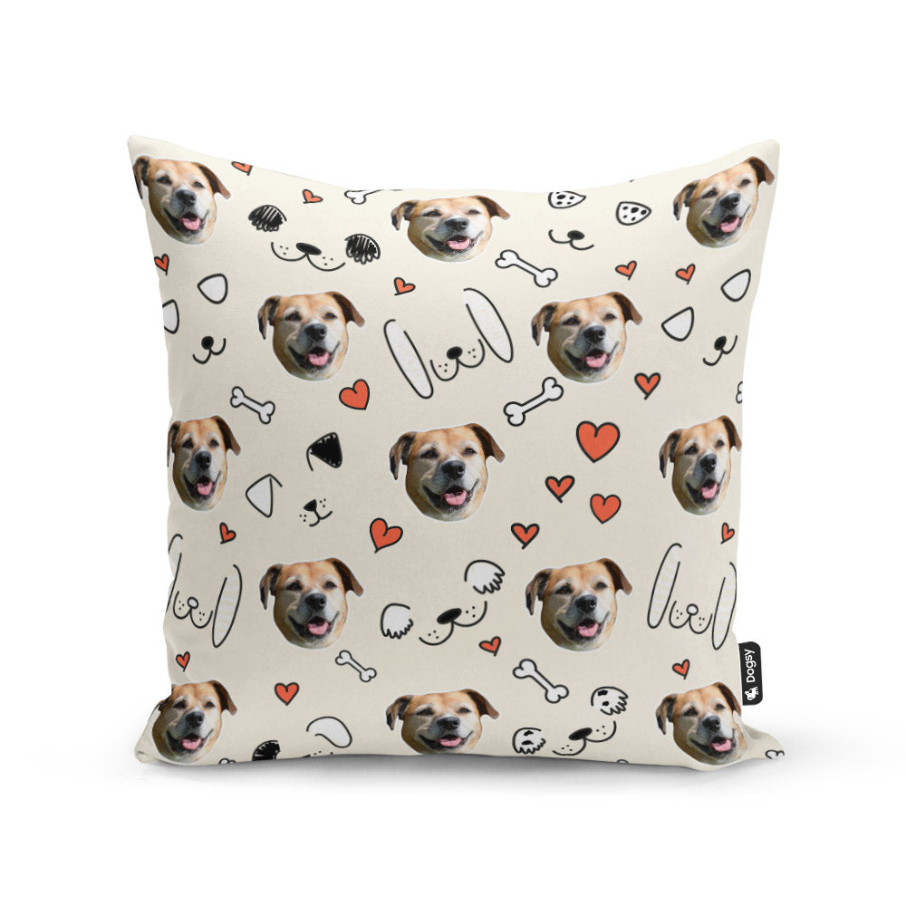 Cream Molly Sponsors Doodle Cushion