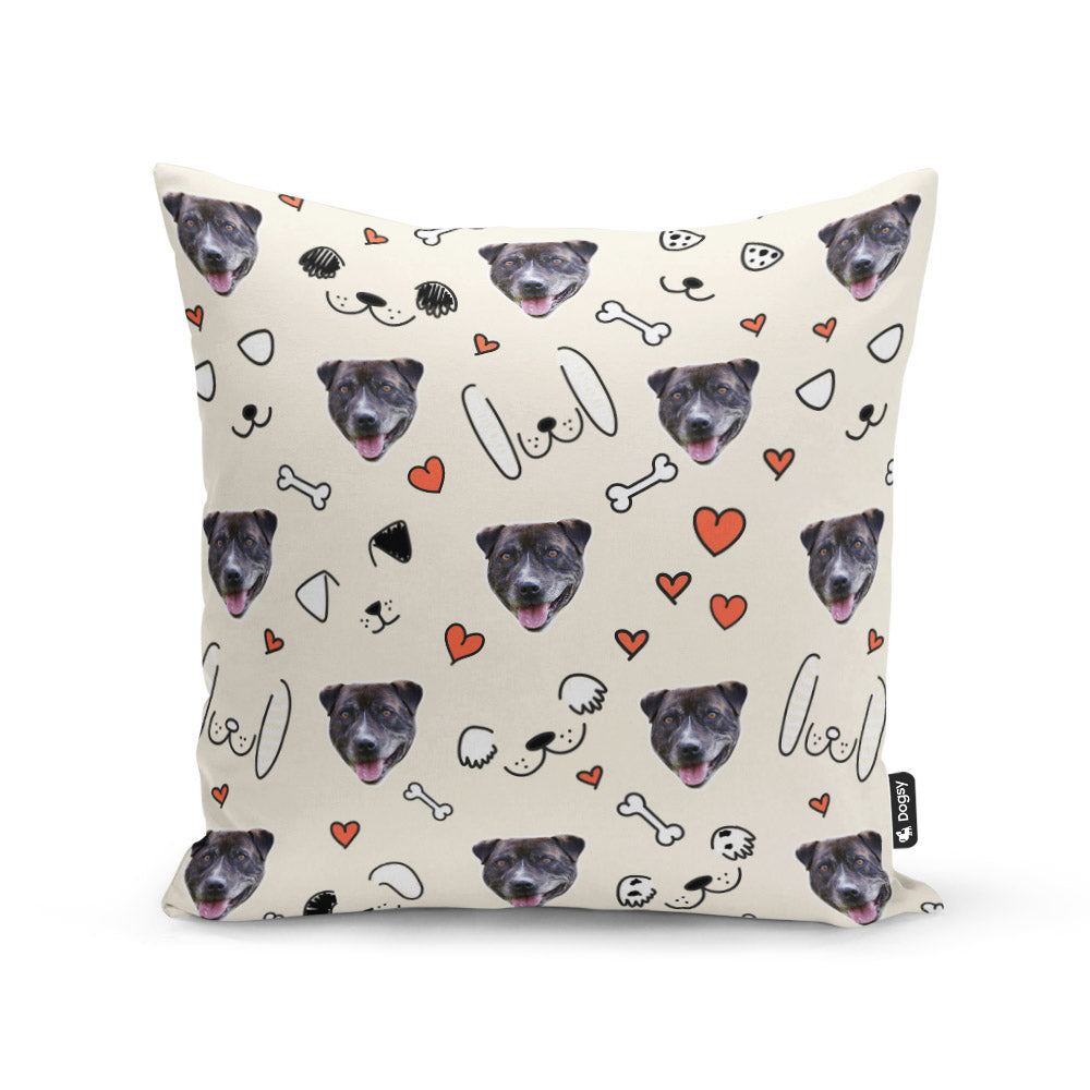 Cream Mike Sponsors Doodle Cushion