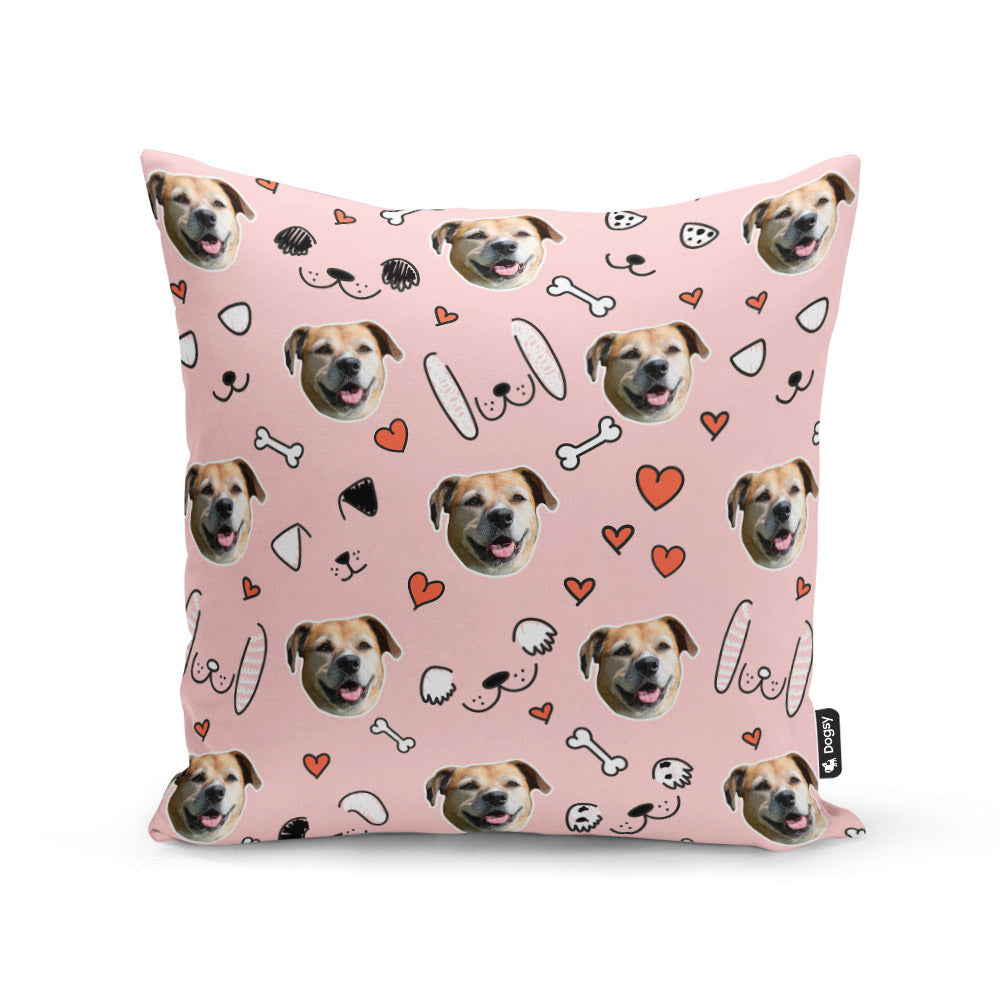 Baby Pink Molly Sponsors Doodle Cushion