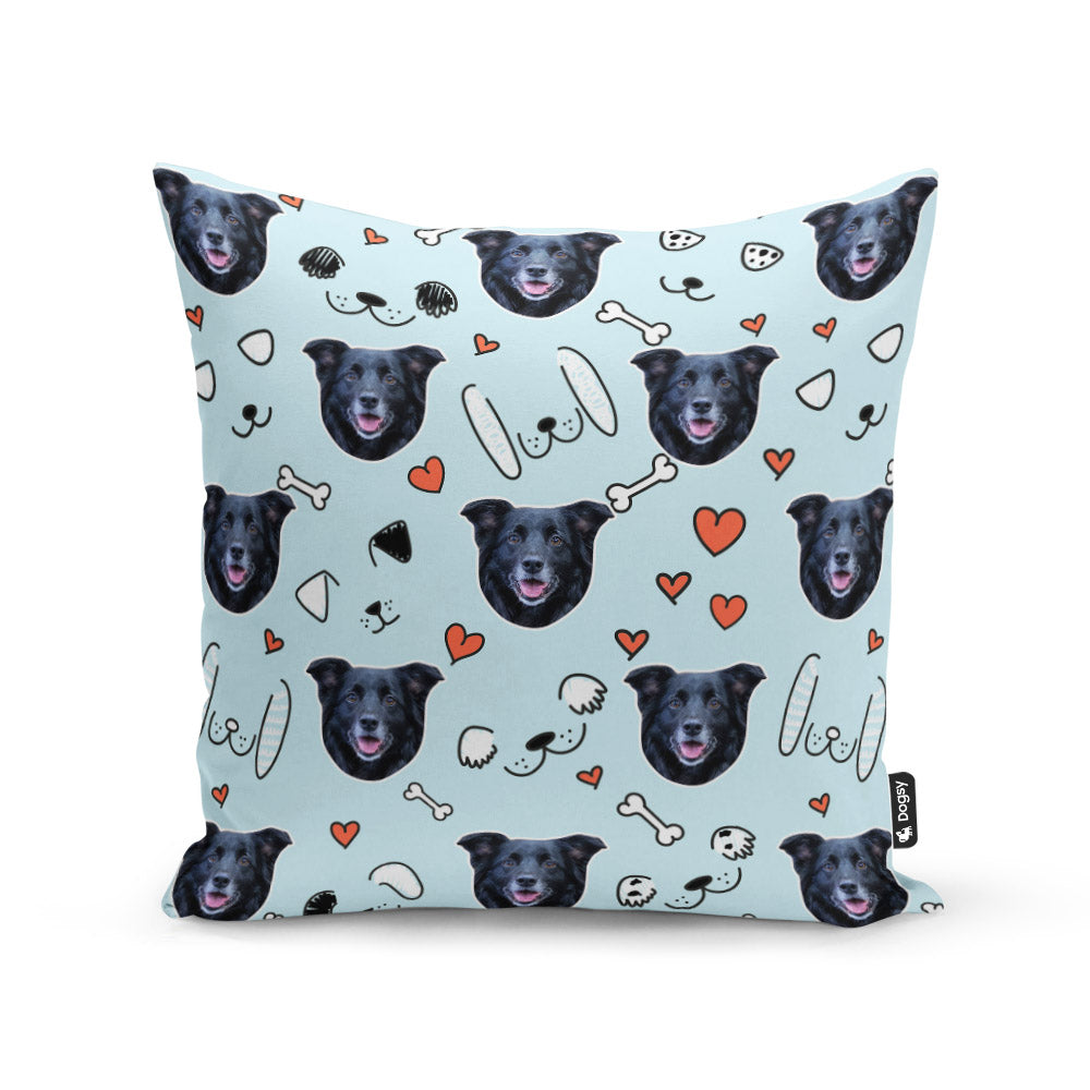 Blue Lola Belle Sponsors Doodle Cushion