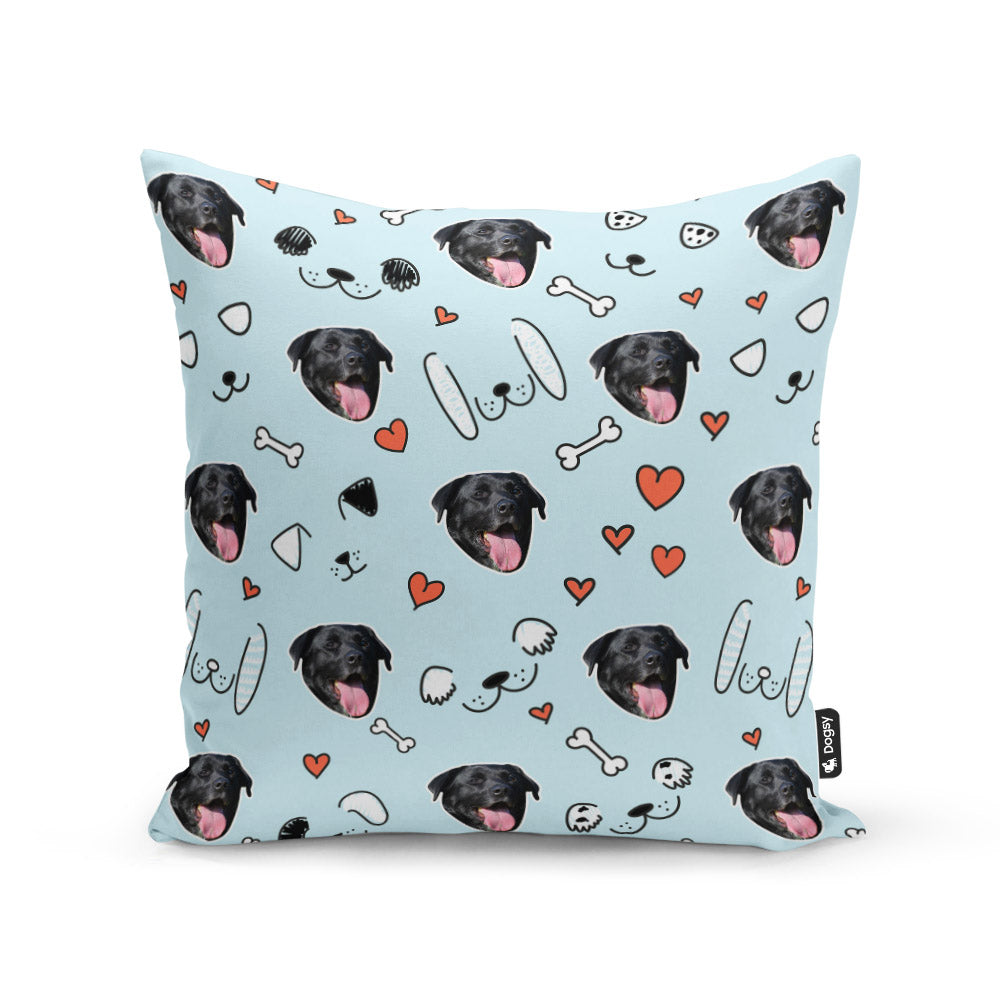 Baby Blue Paulo Sponsors Doodle Cushion