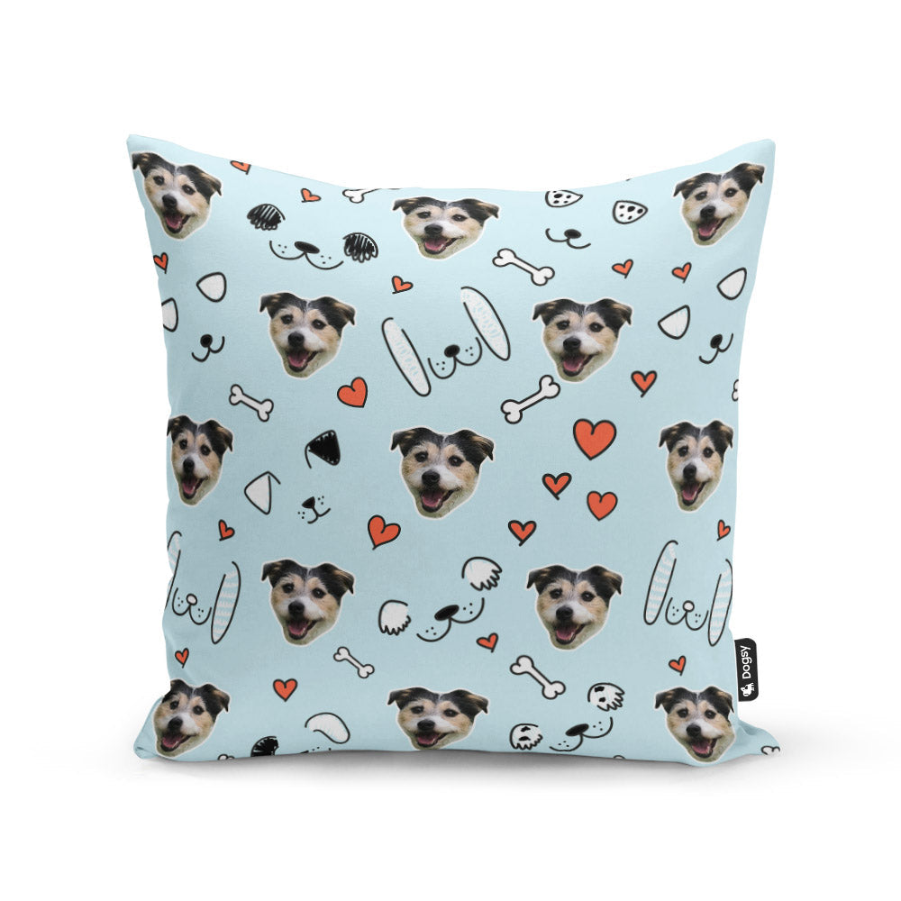 Baby Blue Ginger Sponsors Doodle Cushion