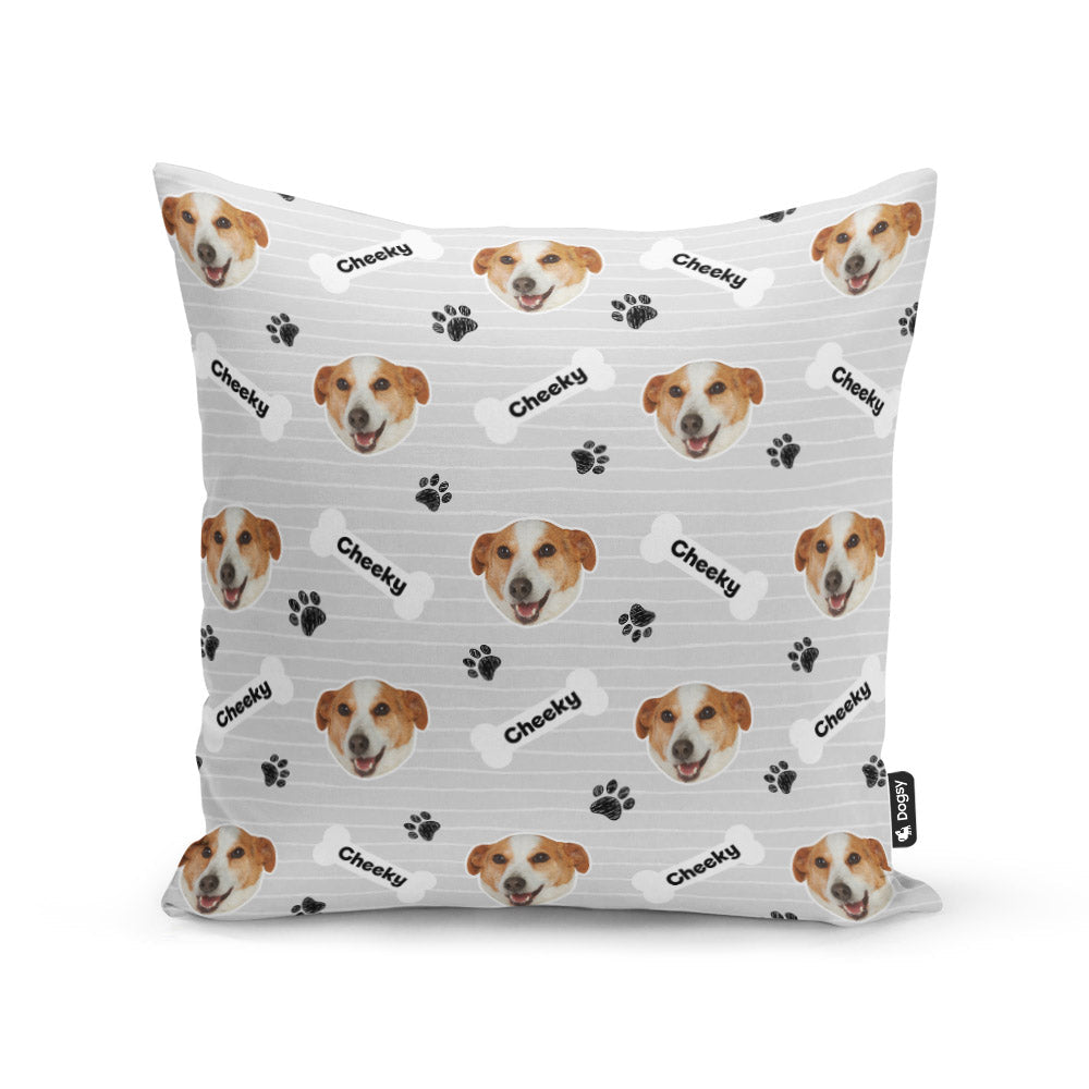 Grey Cheeky Sponsors Name Cushion