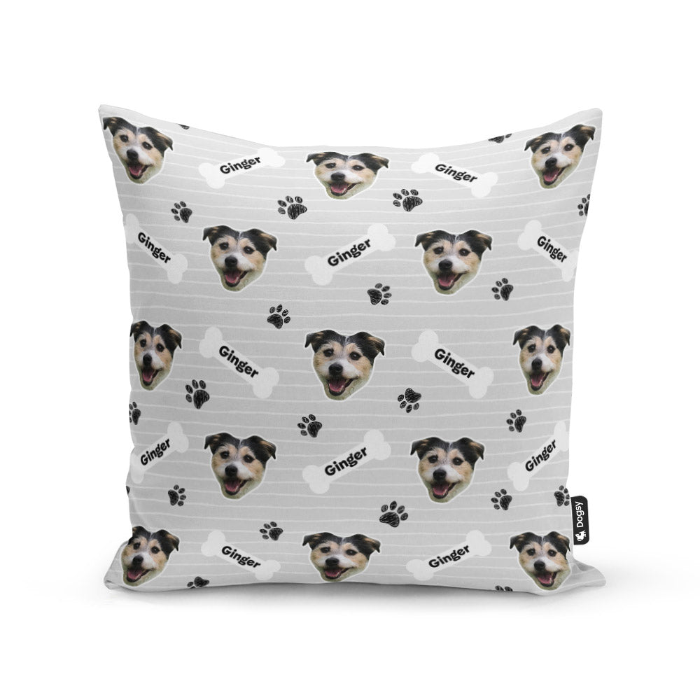 Ginger Sponsors Name Grey Cushion