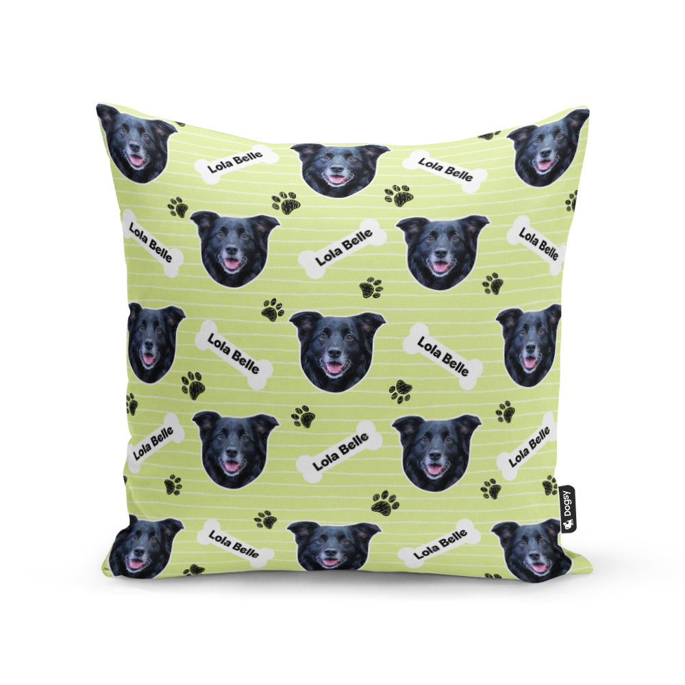 Green Lola Belle Sponsors Name Cushion
