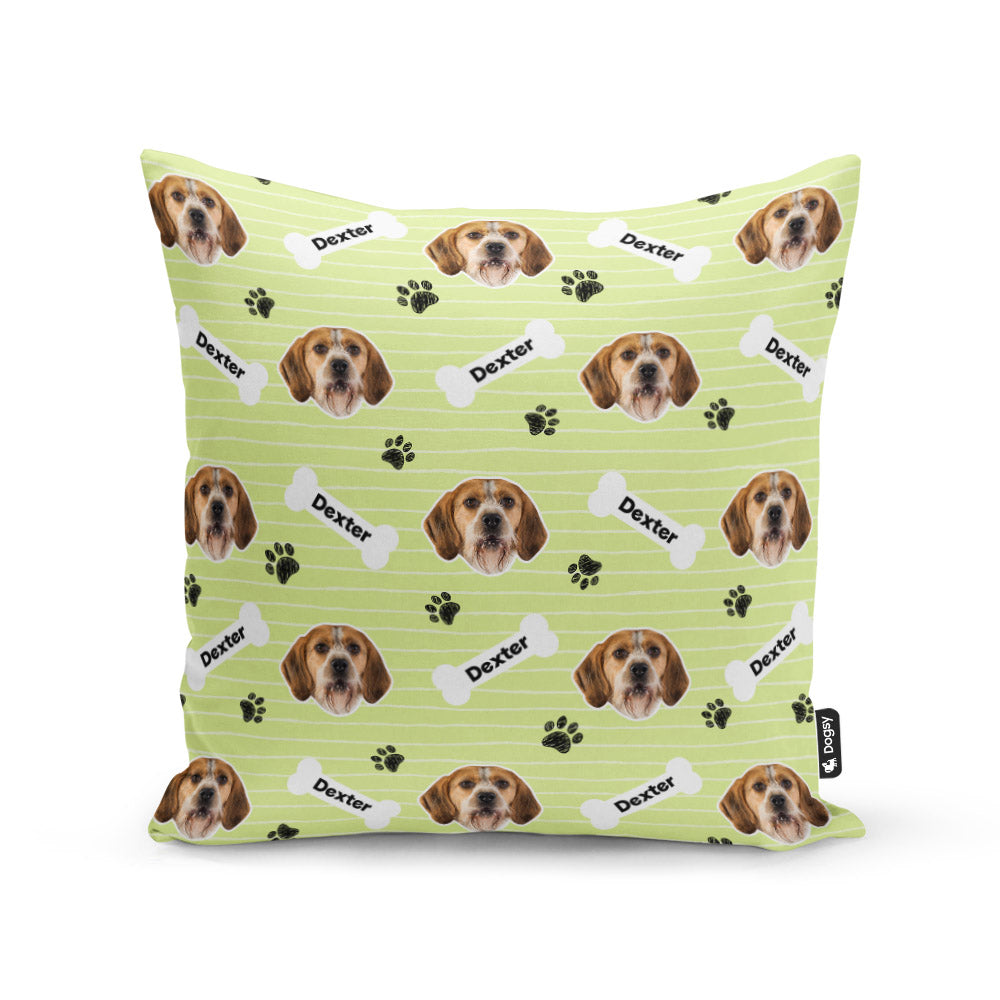 Green Dexter Sponsors Name Cushion