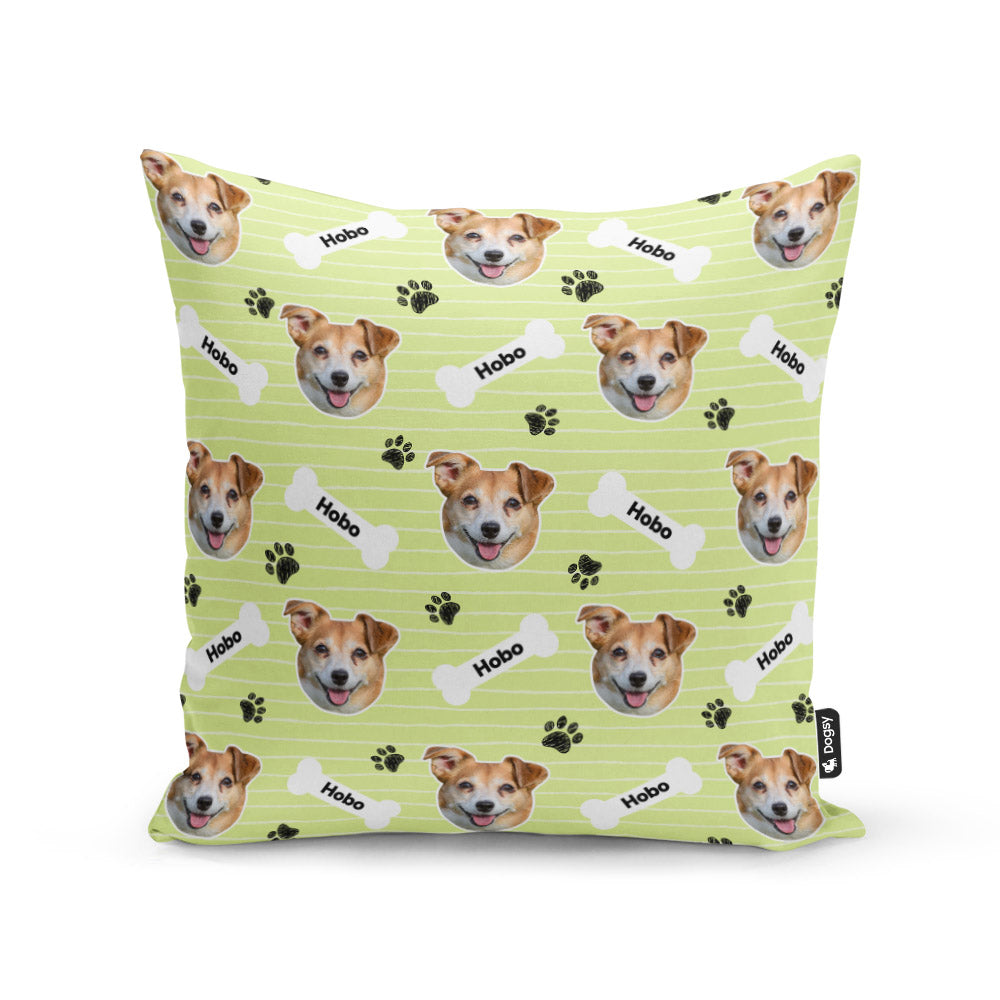 Green Hobo Sponsors Name Cushion