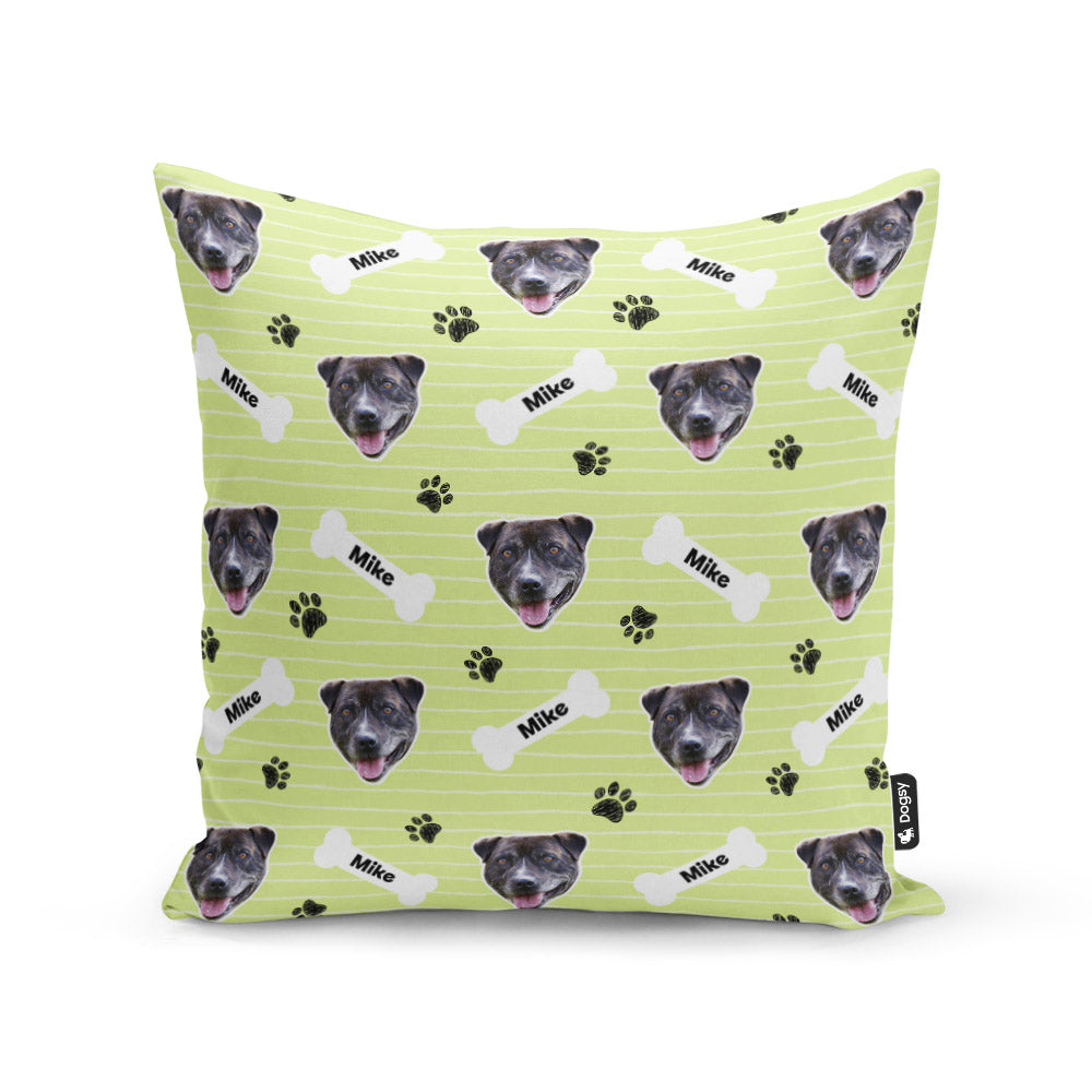 Green Mike Sponsors Name Cushion