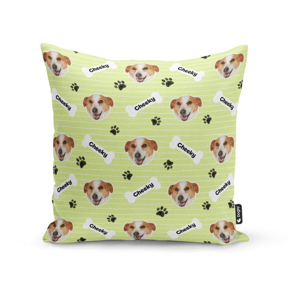Green Cheeky Sponsors Name Cushion
