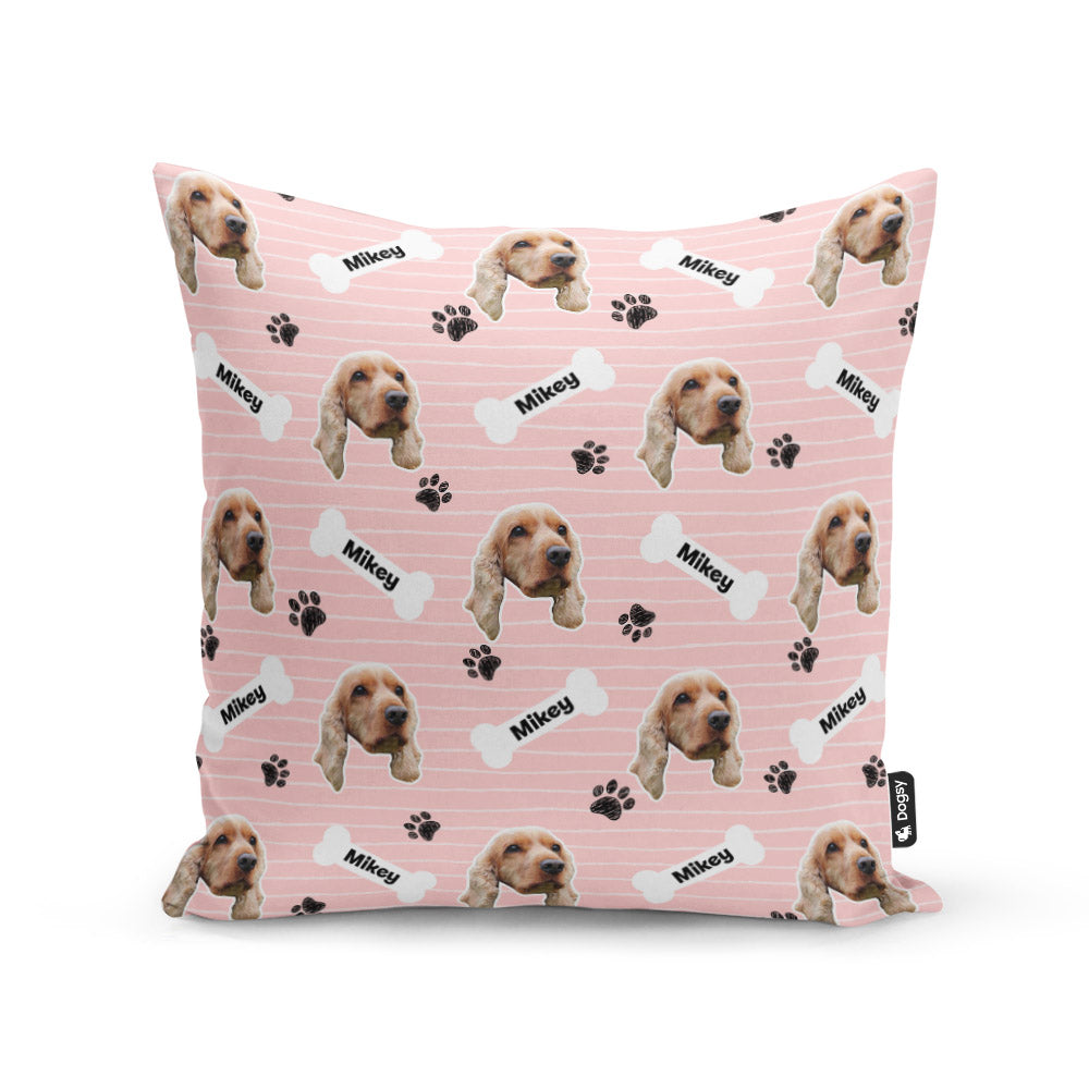 Pink Mikey Sponsors Name Cushion