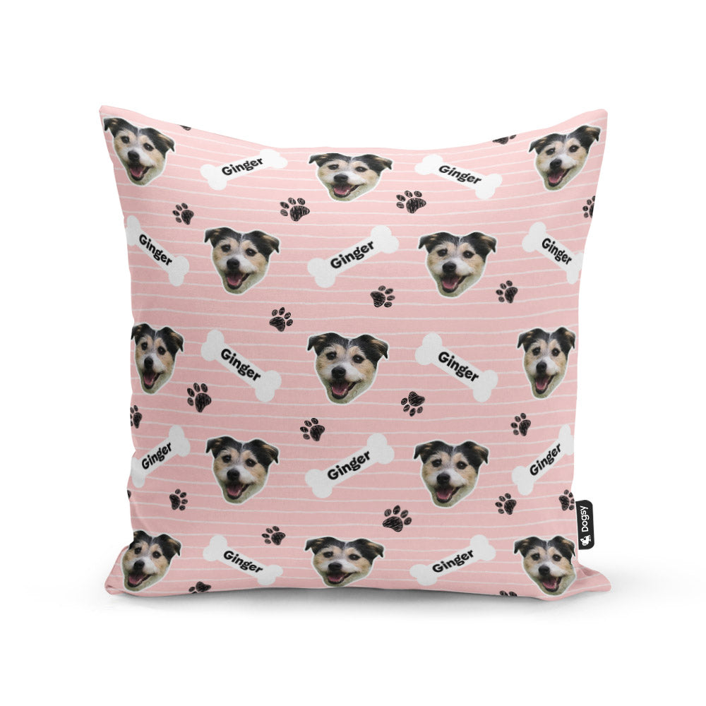 Ginger Sponsors Name Pink Cushion