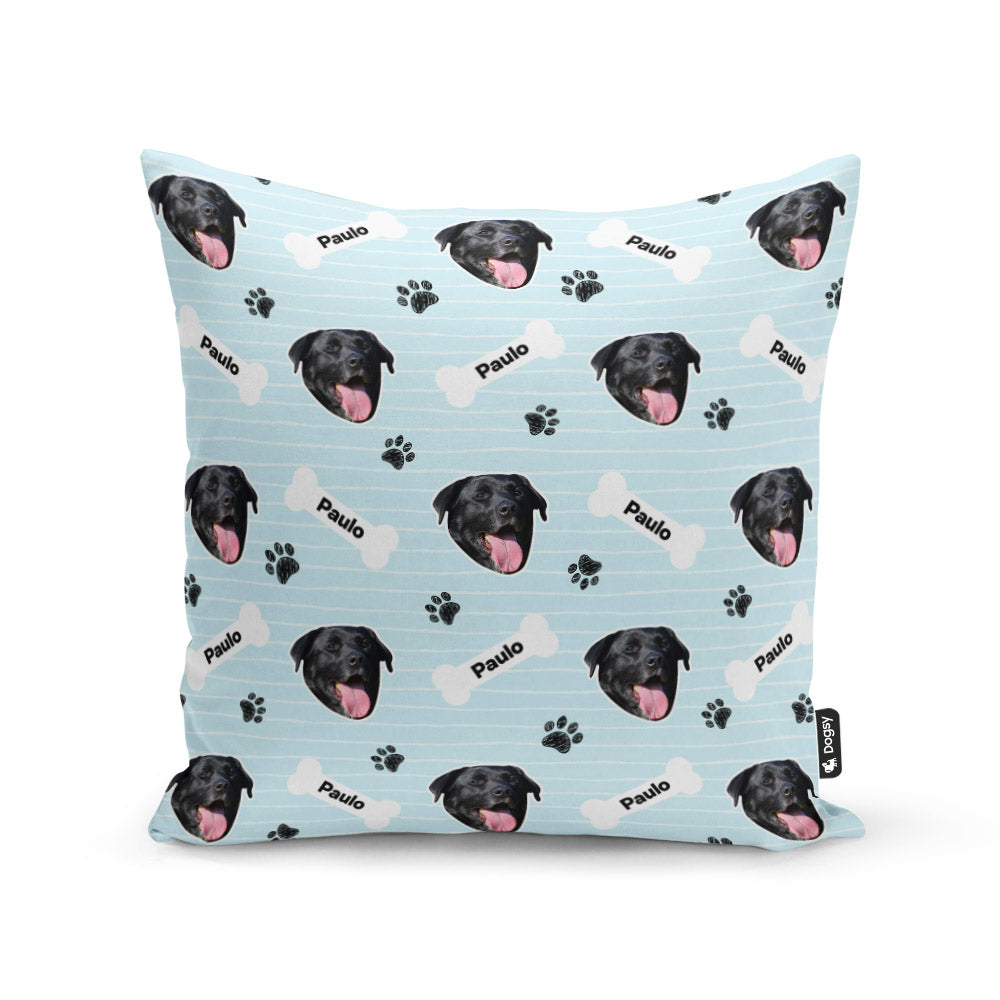 Baby Blue Paulo Sponsors Name Cushion