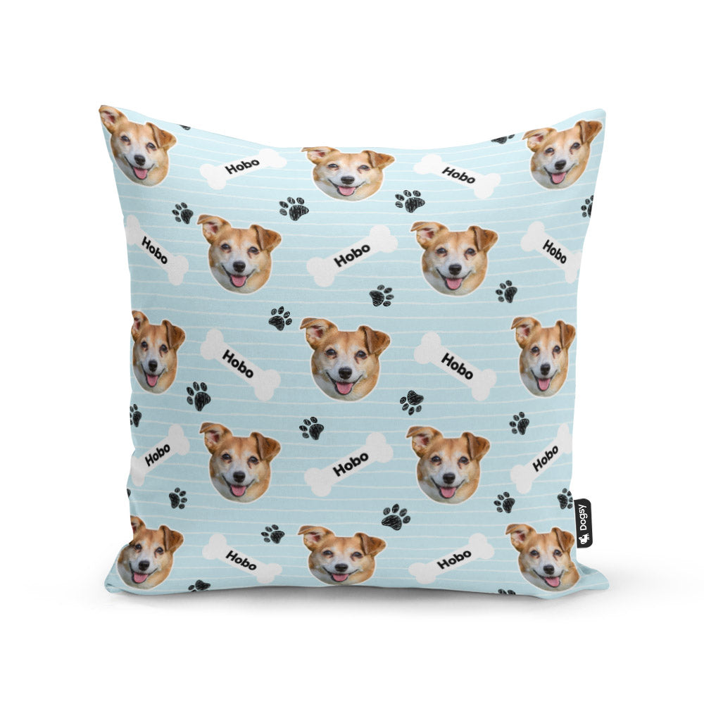 Baby Blue Hobo Sponsors Name Cushion