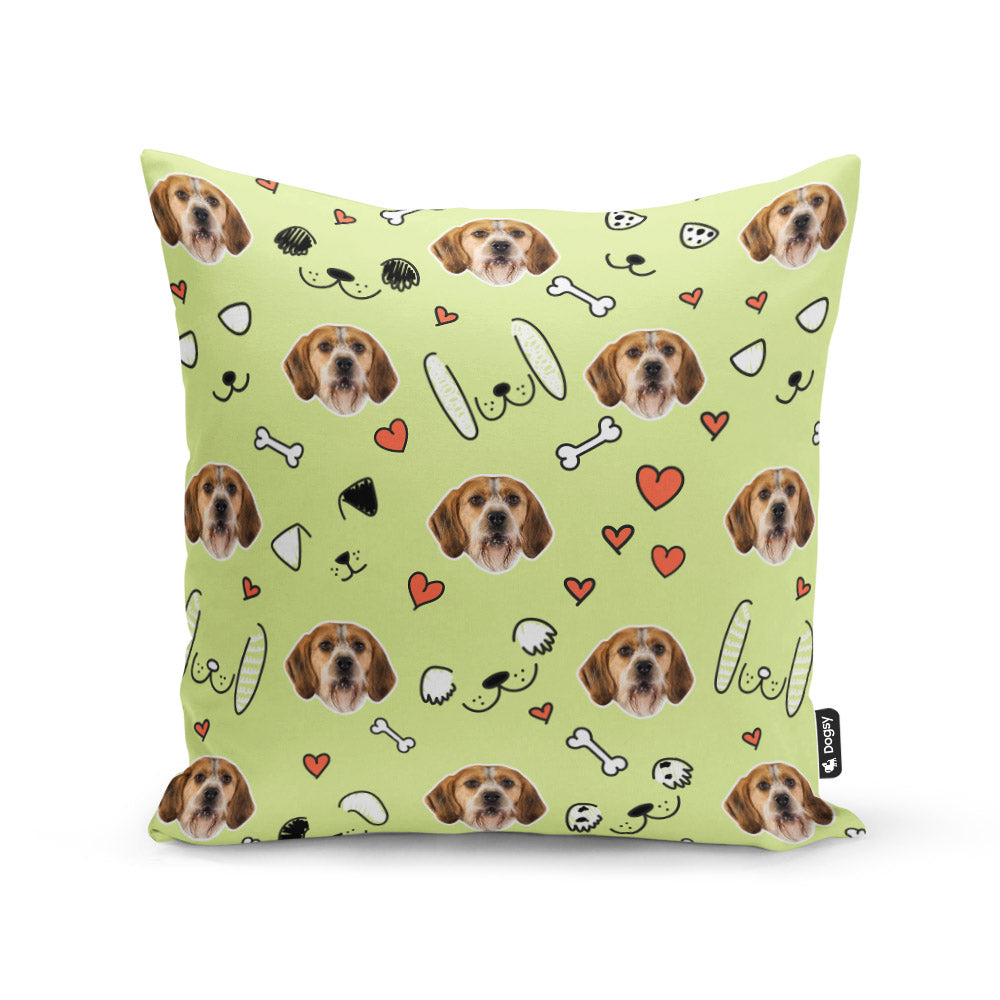 Green Dexter Sponsors Doodle Cushion
