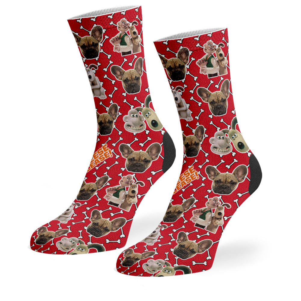 Wallace & Gromit 'Cheese Please' Socks