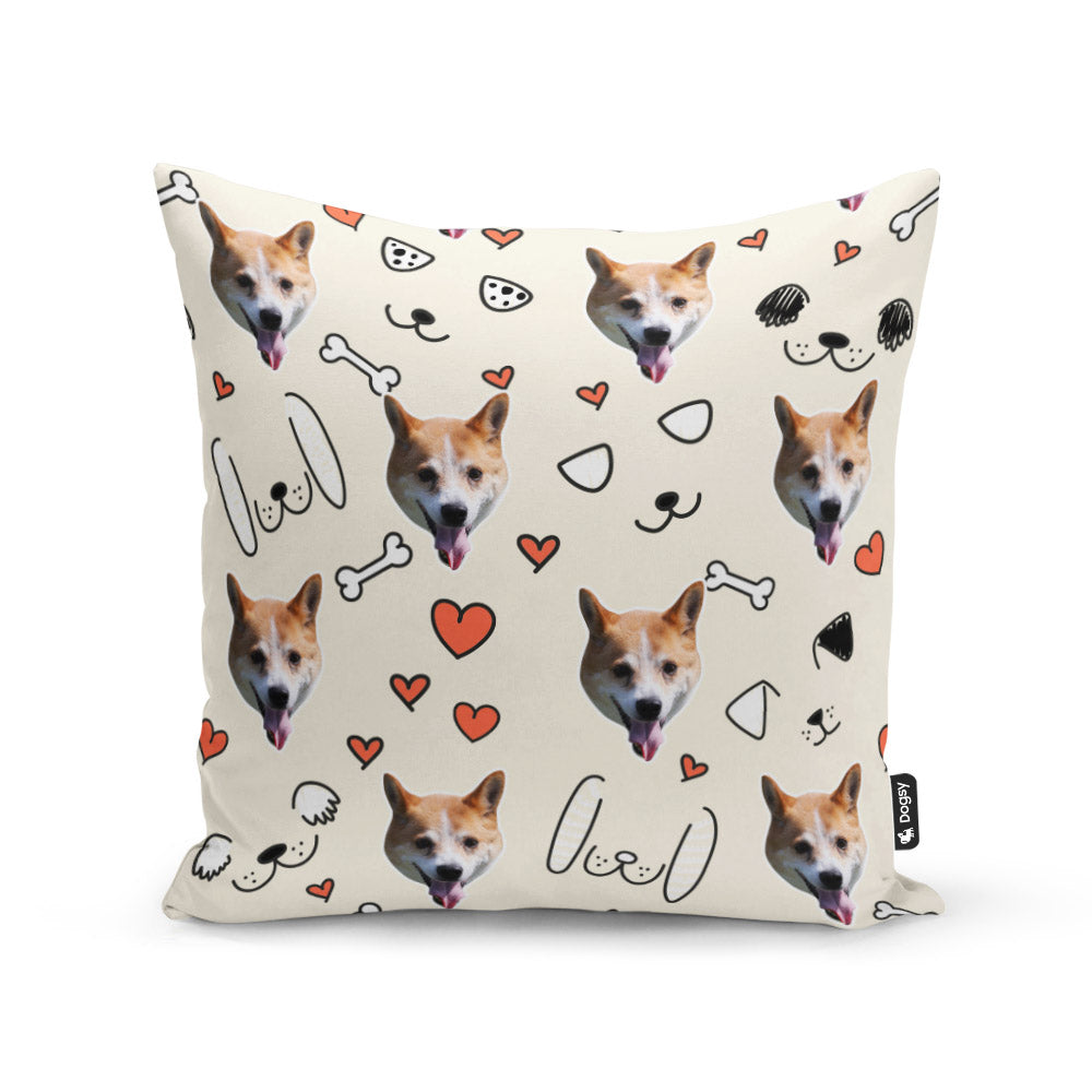 Cream Basil Sponsors Doodle Cushion
