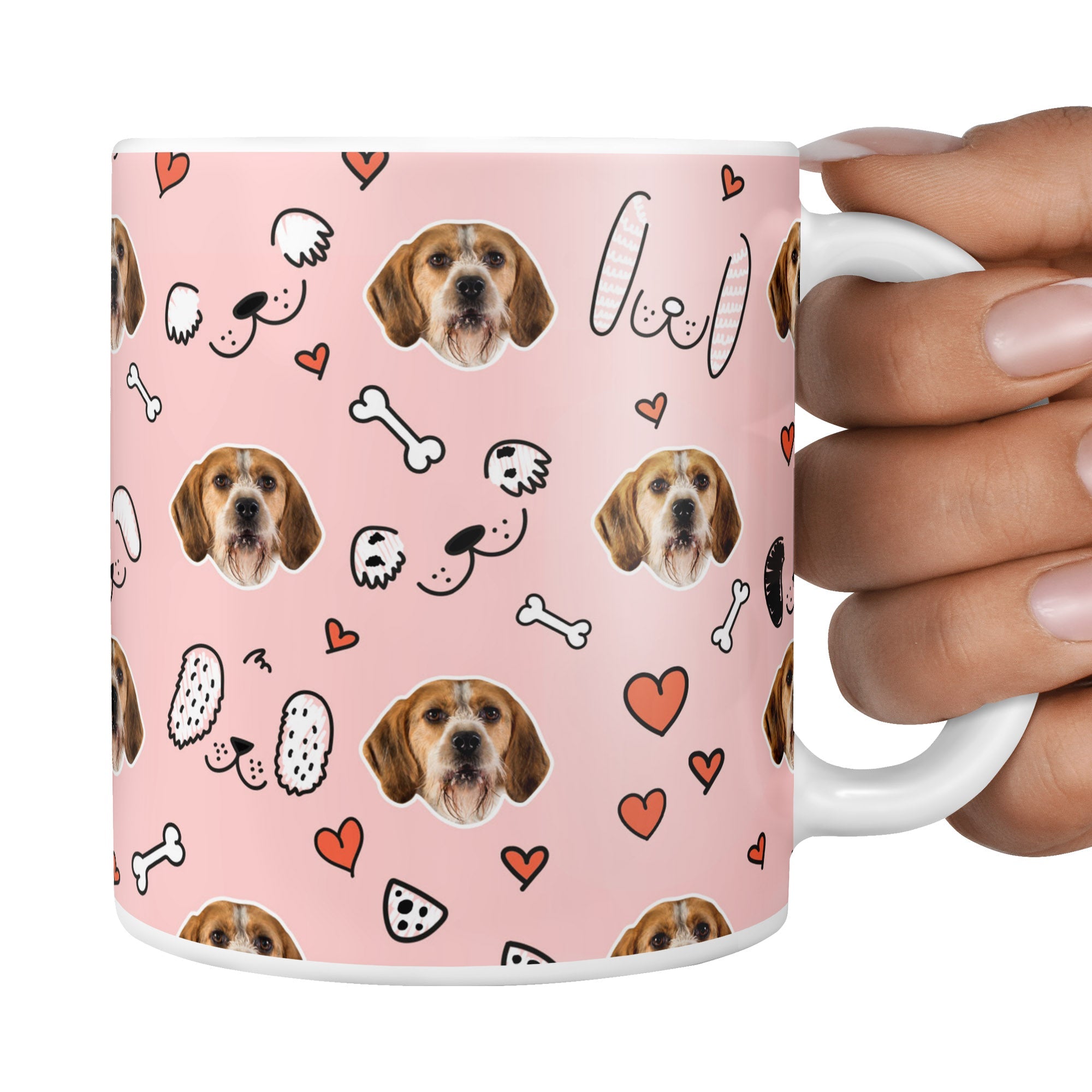 Pink Dexter Sponsors Doodle Mug
