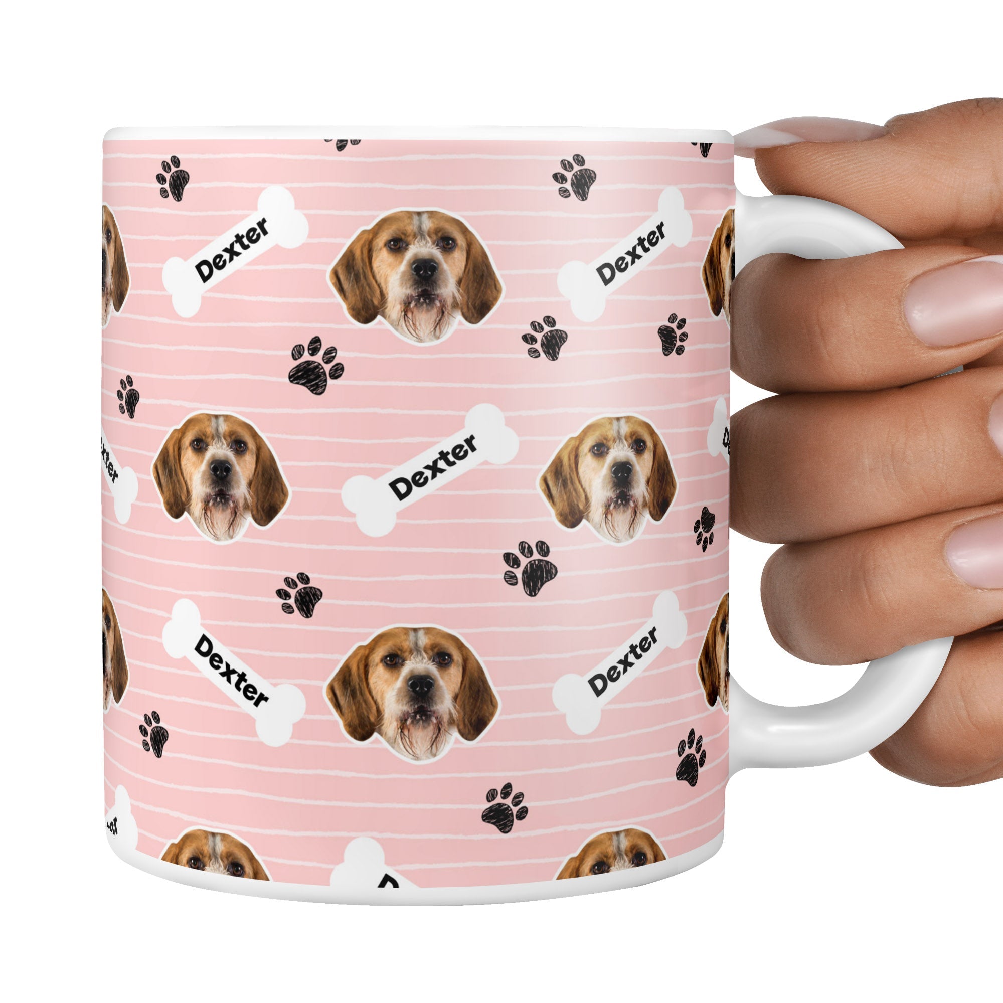 Pink Dexter Sponsors Name Mug
