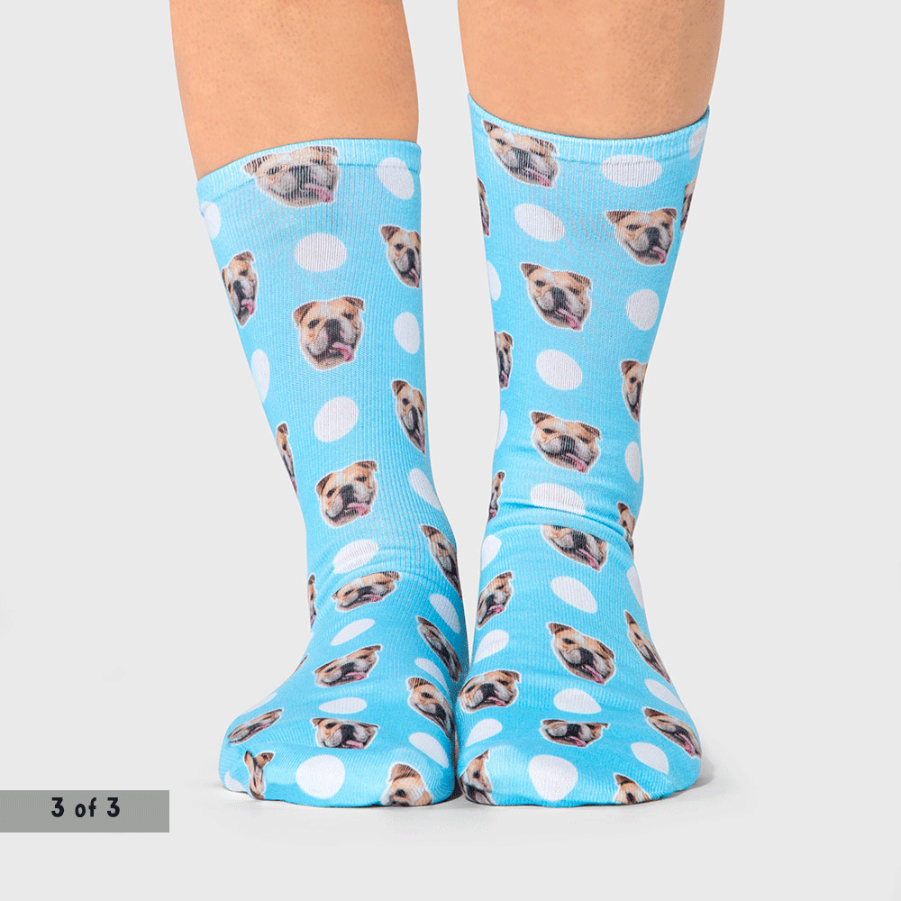 Personalised Dog Photo Sock Gift Set
