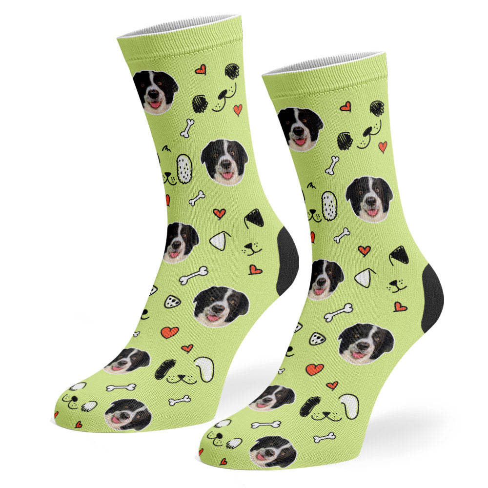 Stitch Sponsors Doodle Green Socks