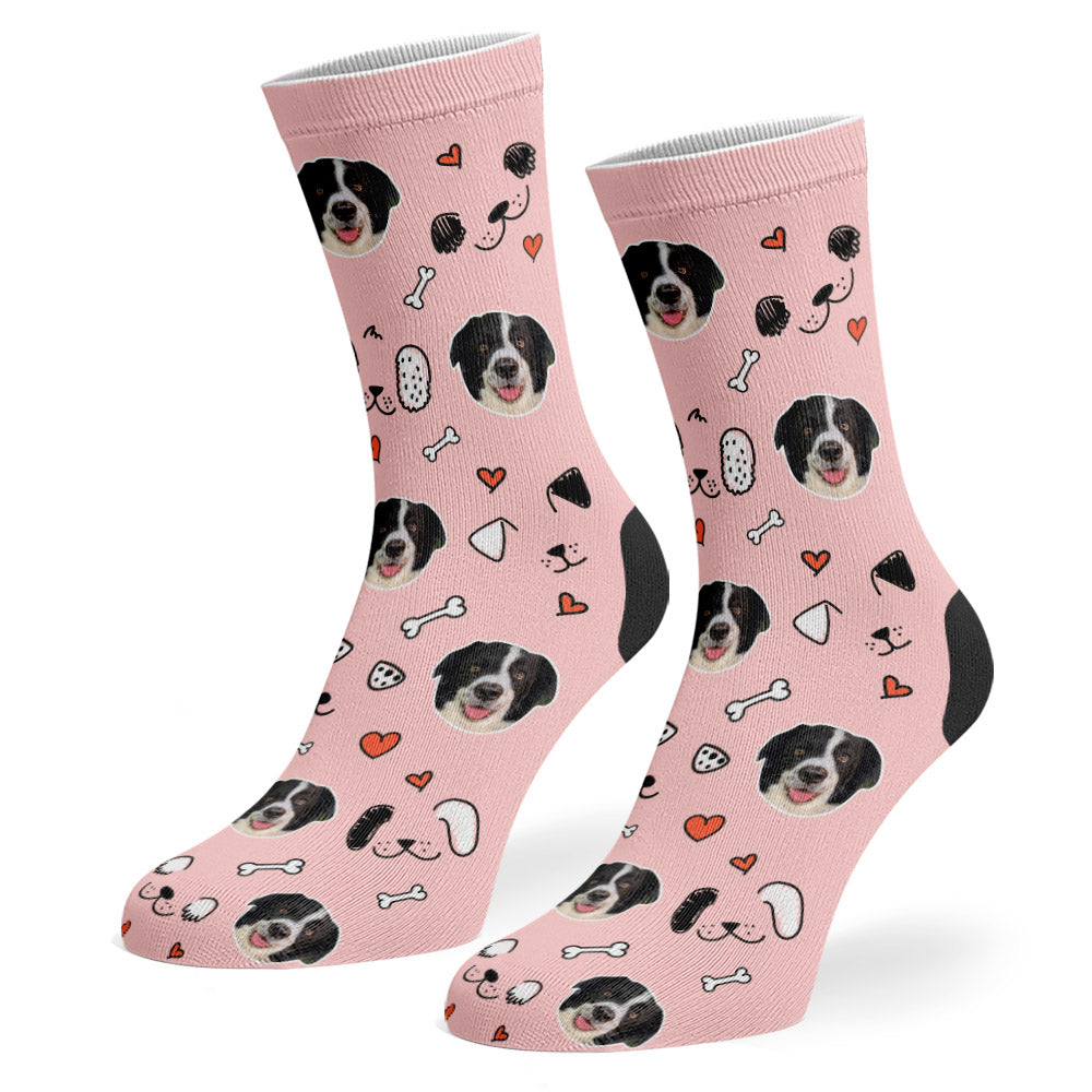 Stitch Sponsors Doodle Baby Pink Socks