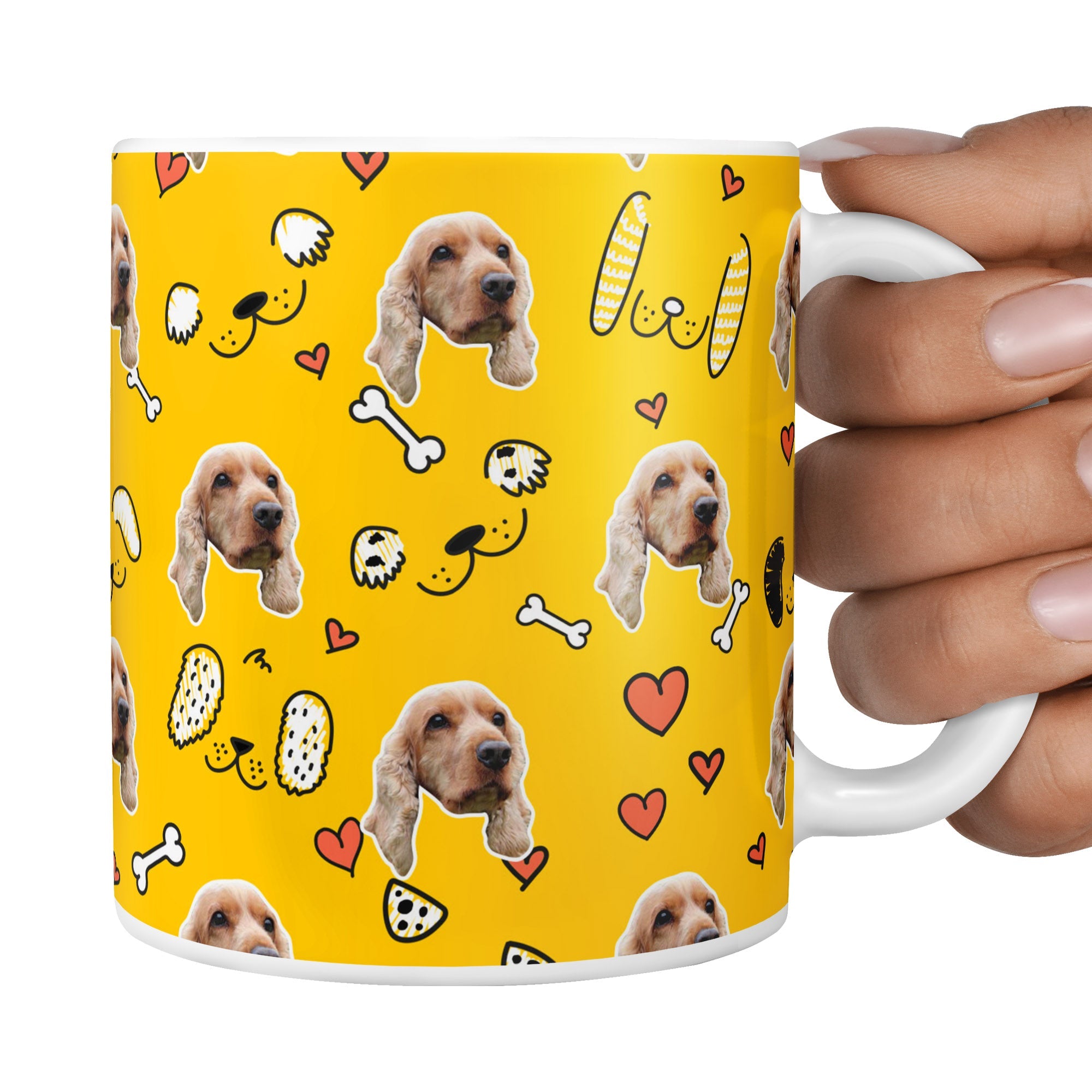 Yellow Mikey Sponsors Doodle Mug