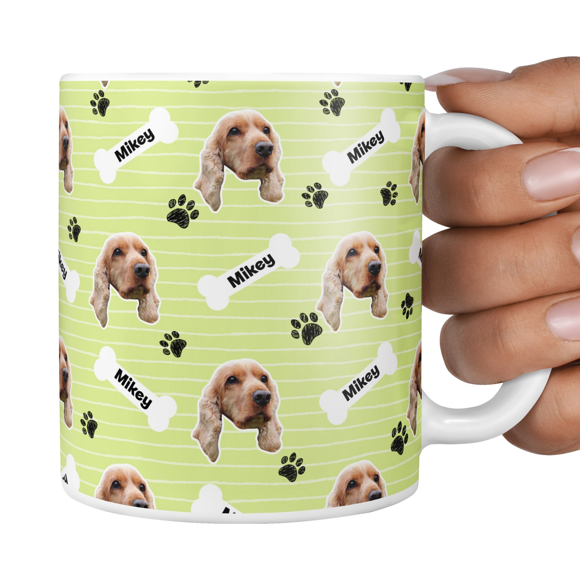 Green Mikey Sponsors Name Mug