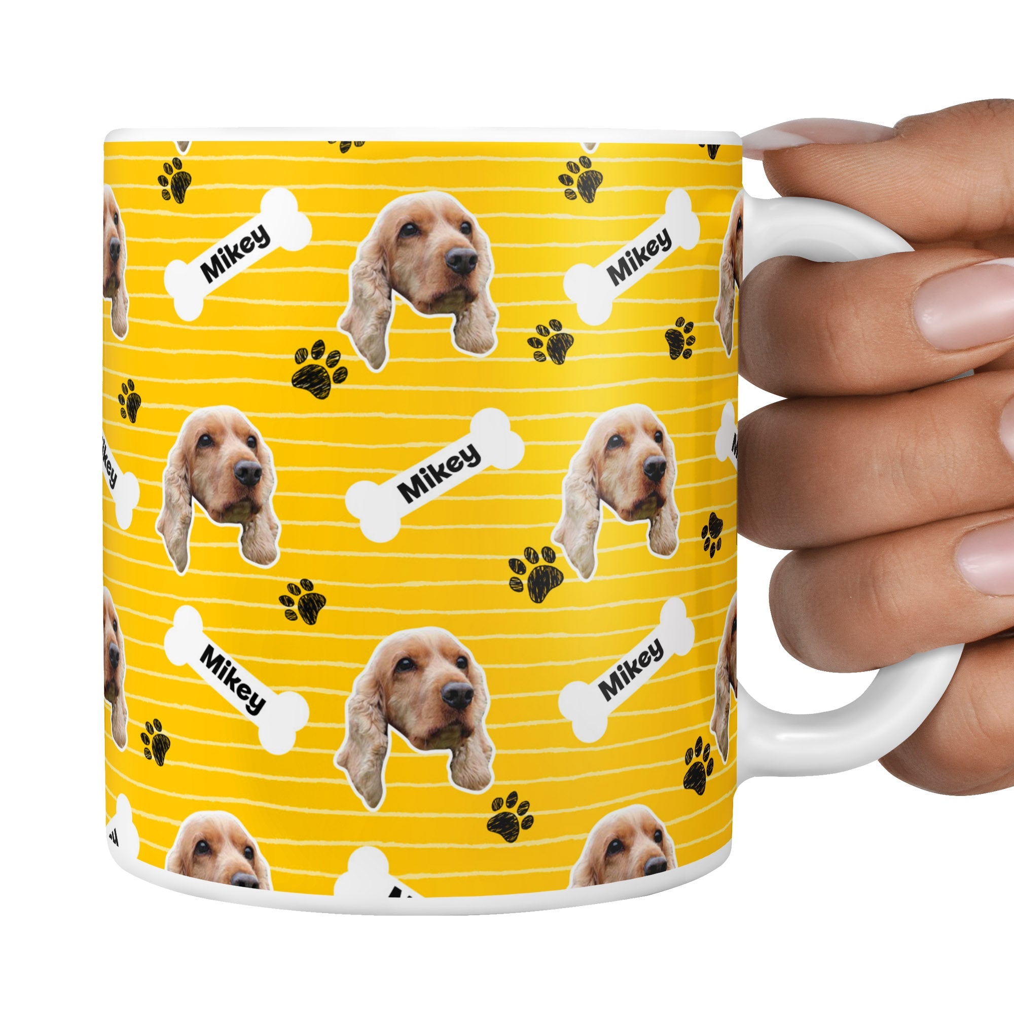Yellow Mikey Sponsors Name Mug