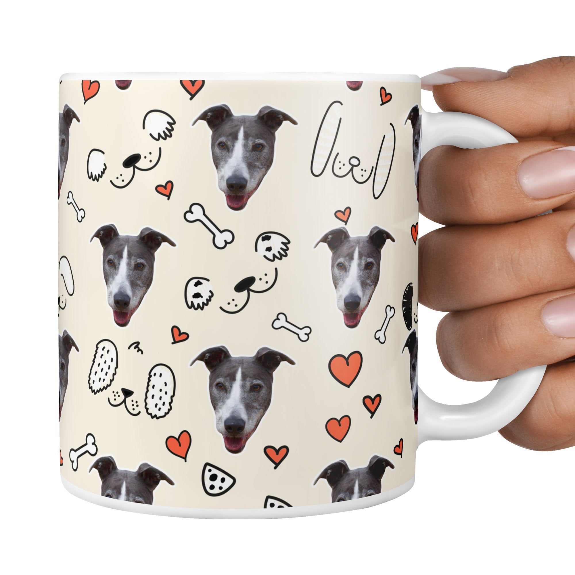 Cream Misty Sponsors Doodle Mug