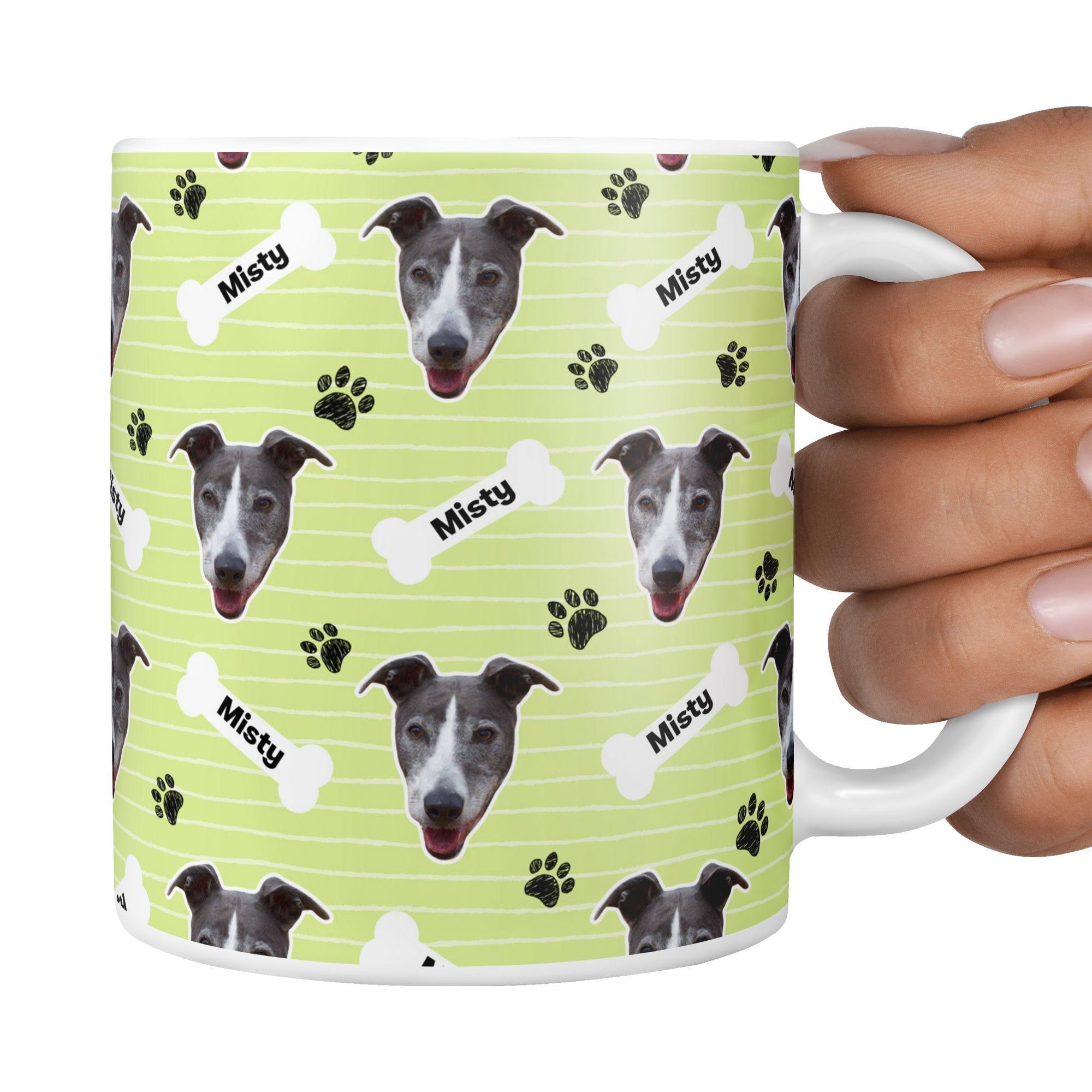 Green Misty Sponsors Name Mug