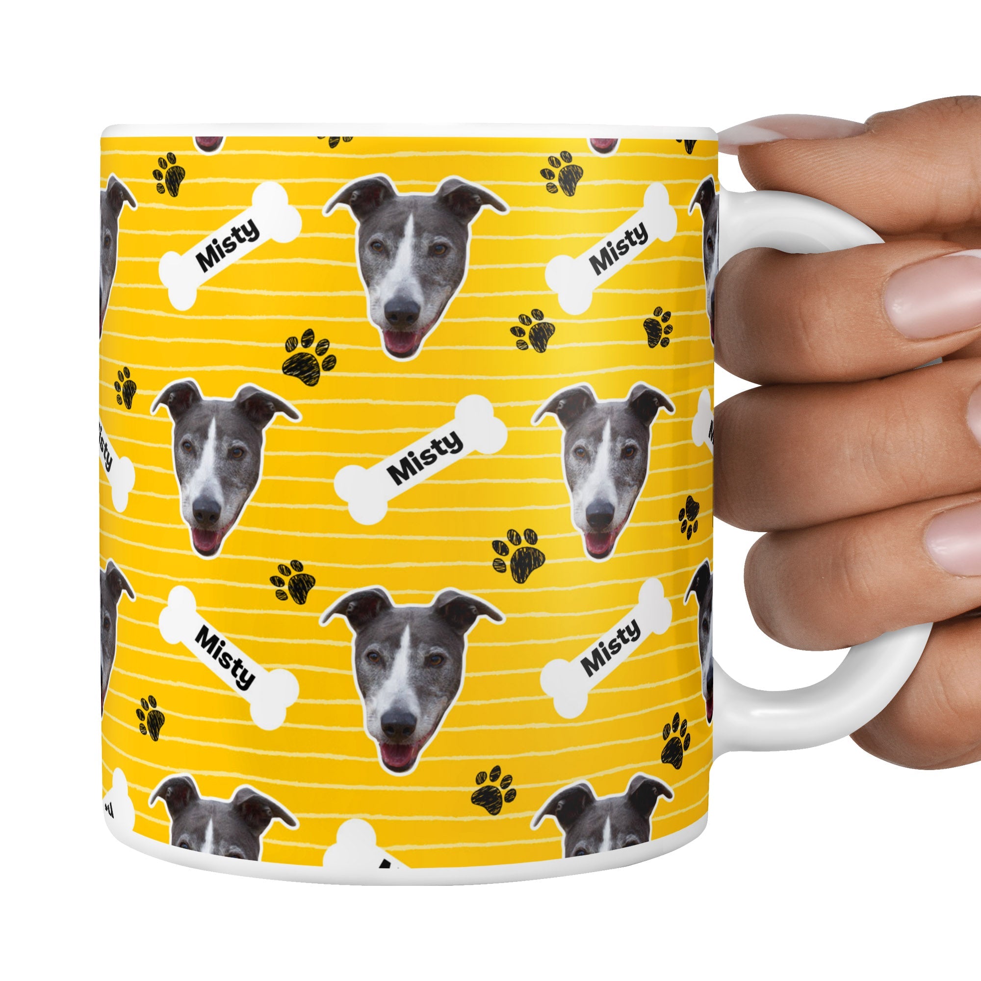 Yellow Misty Sponsors Name Mug