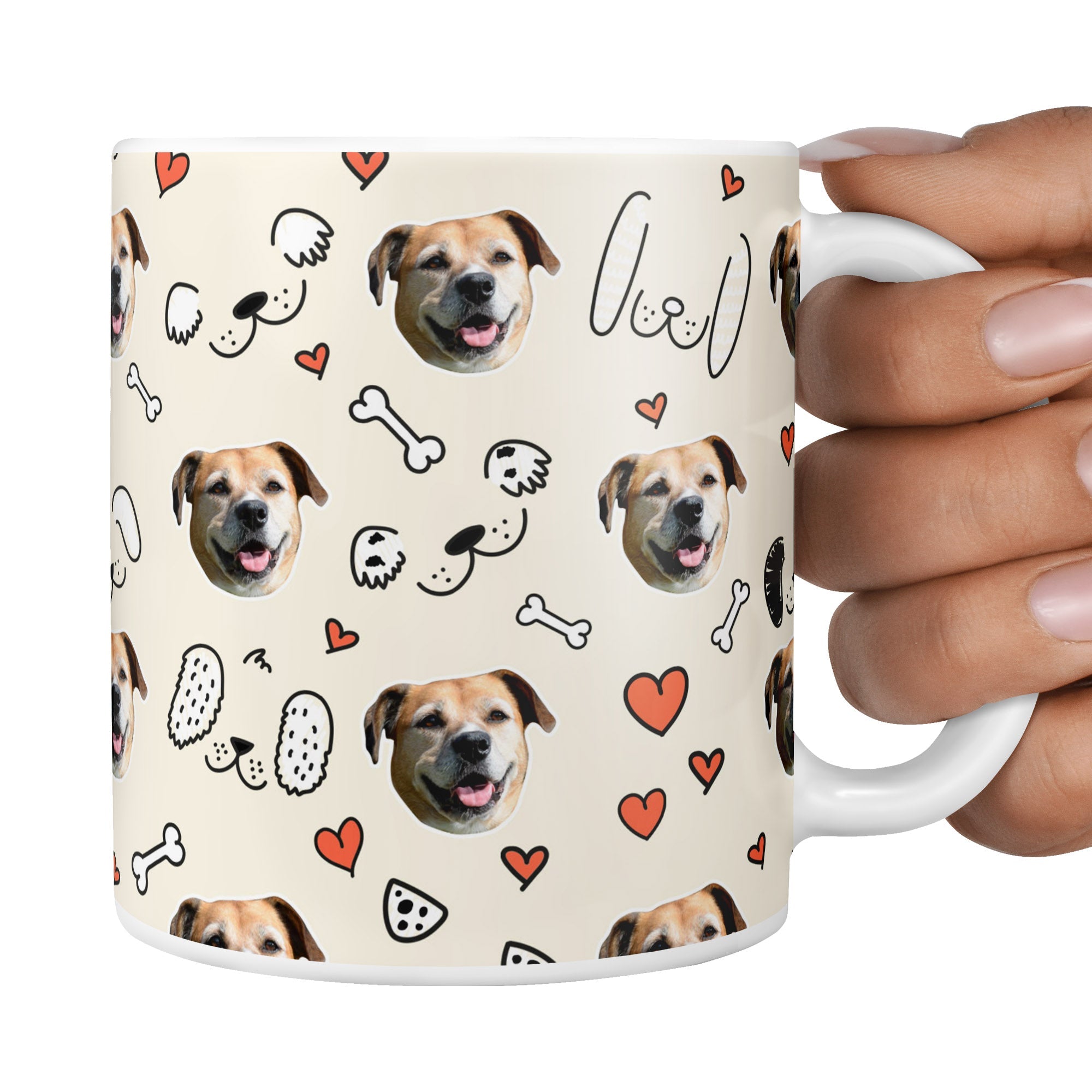 Cream Molly Sponsors Doodle Mug