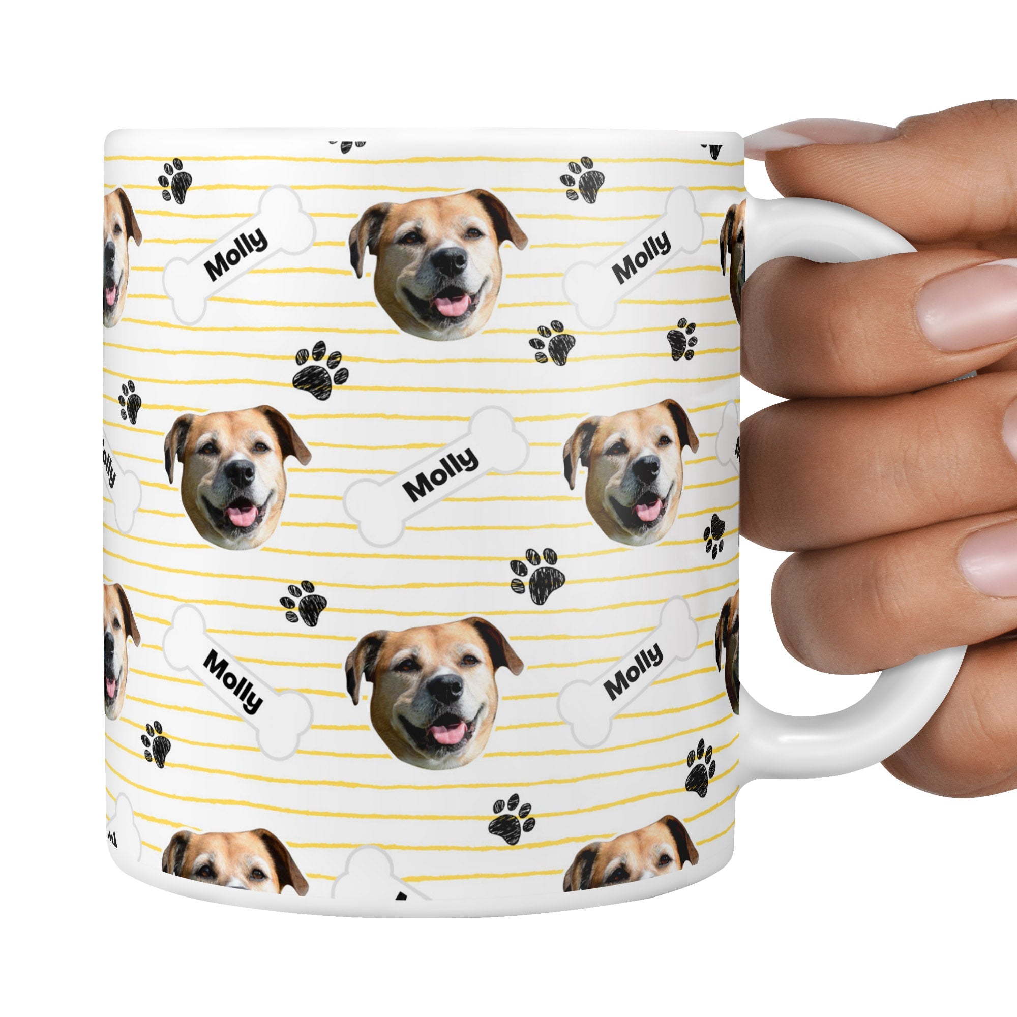White Molly Sponsors Name Mug