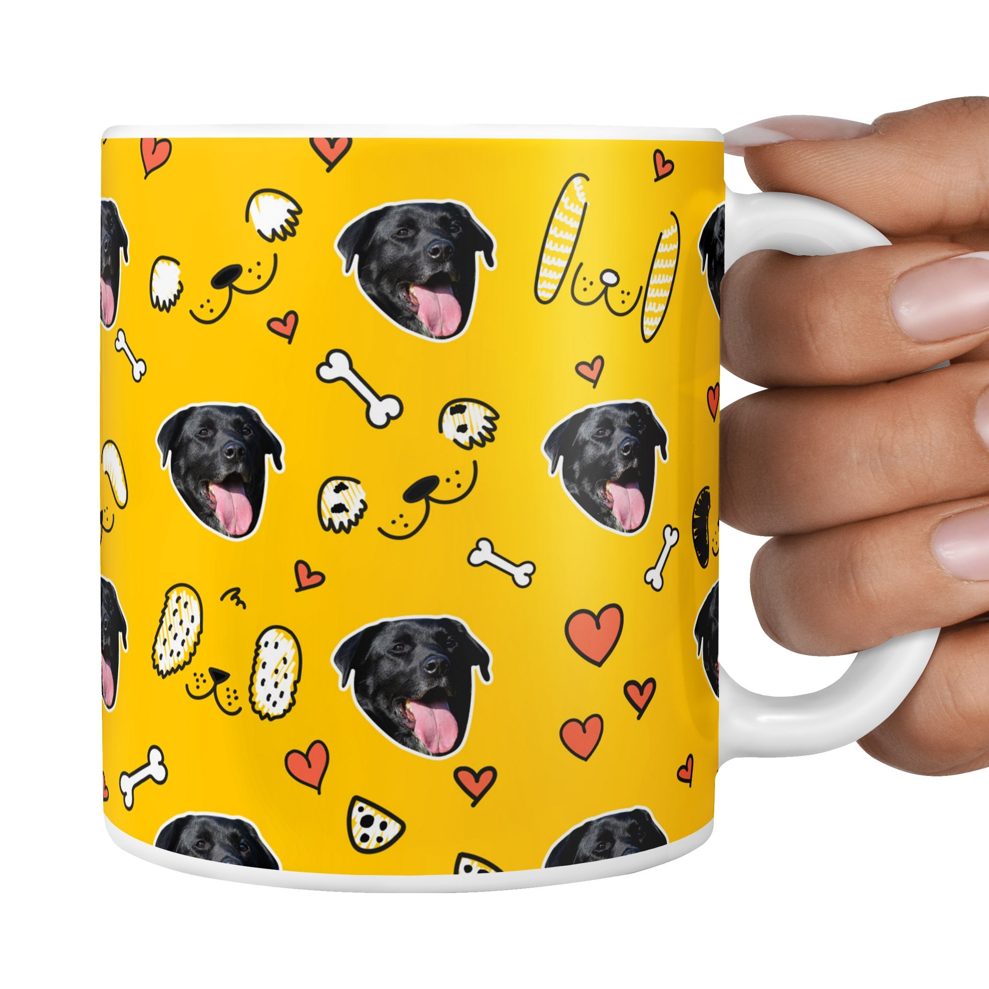 Yellow Paulo Sponsors Doodle Mug