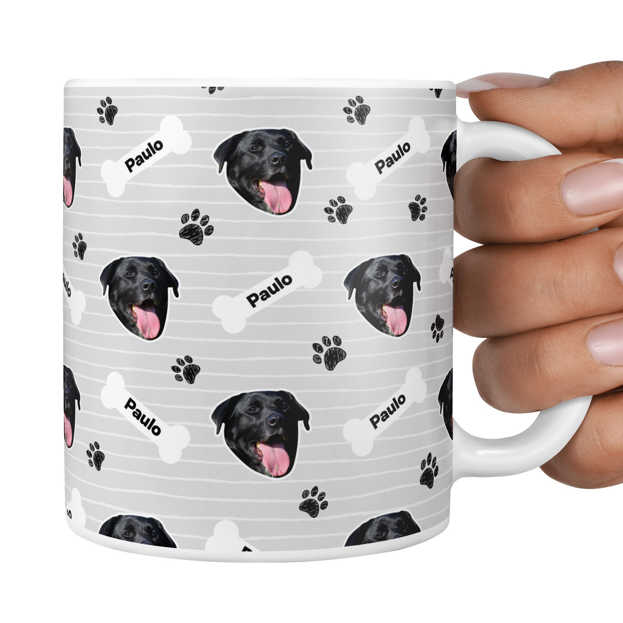 Grey Paulo Sponsors Name Mug