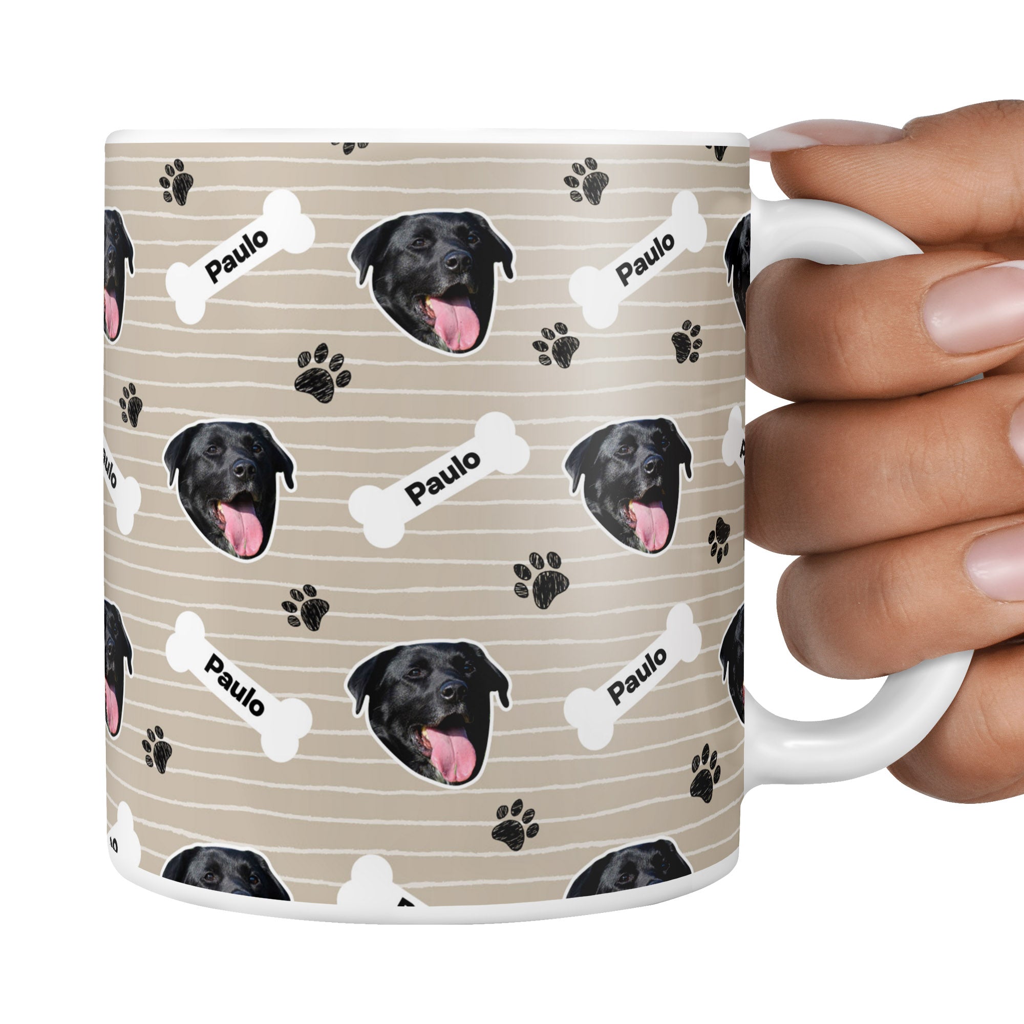 Grey Paulo Sponsors Name Mug