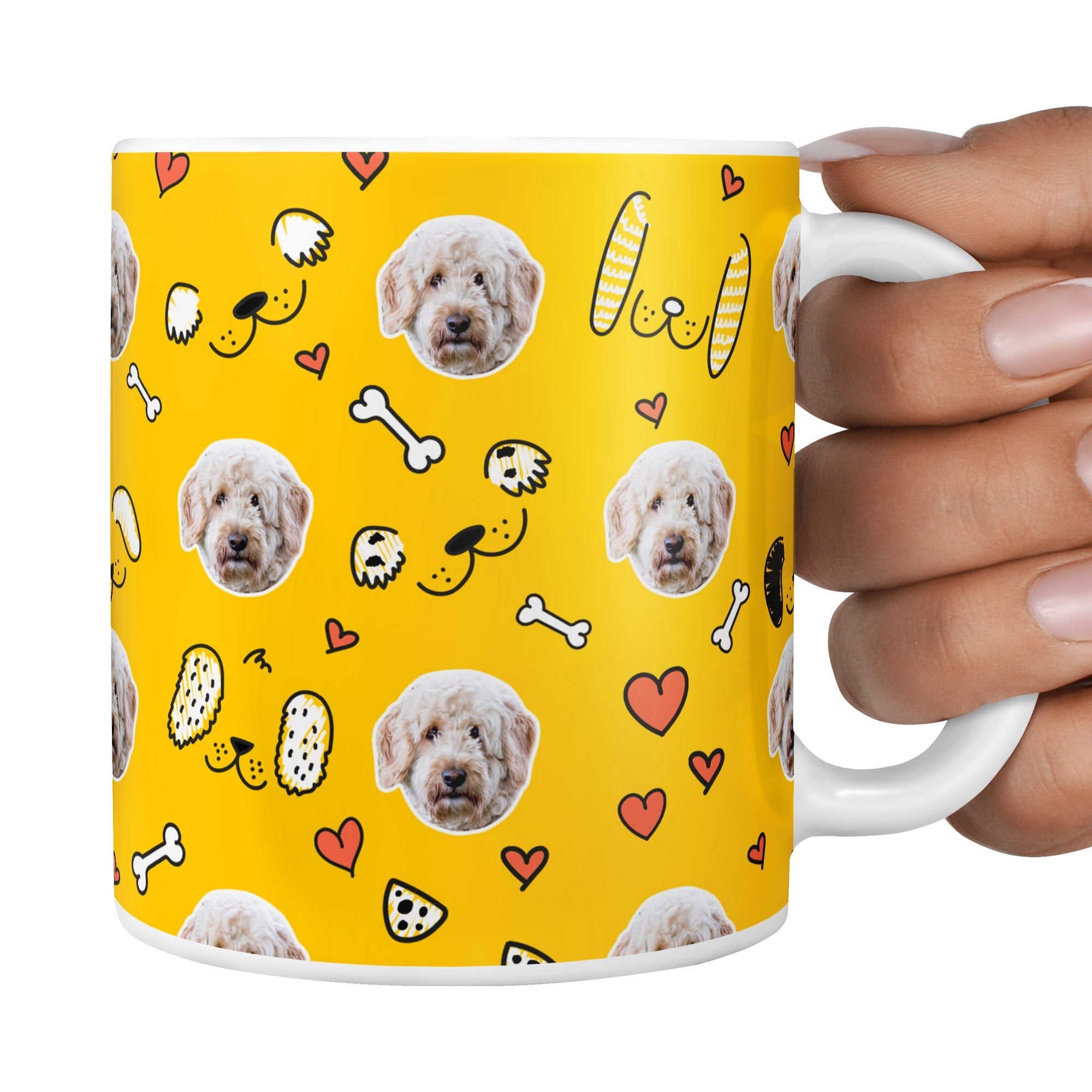 Yellow Rosie Sponsors Doodle Mug