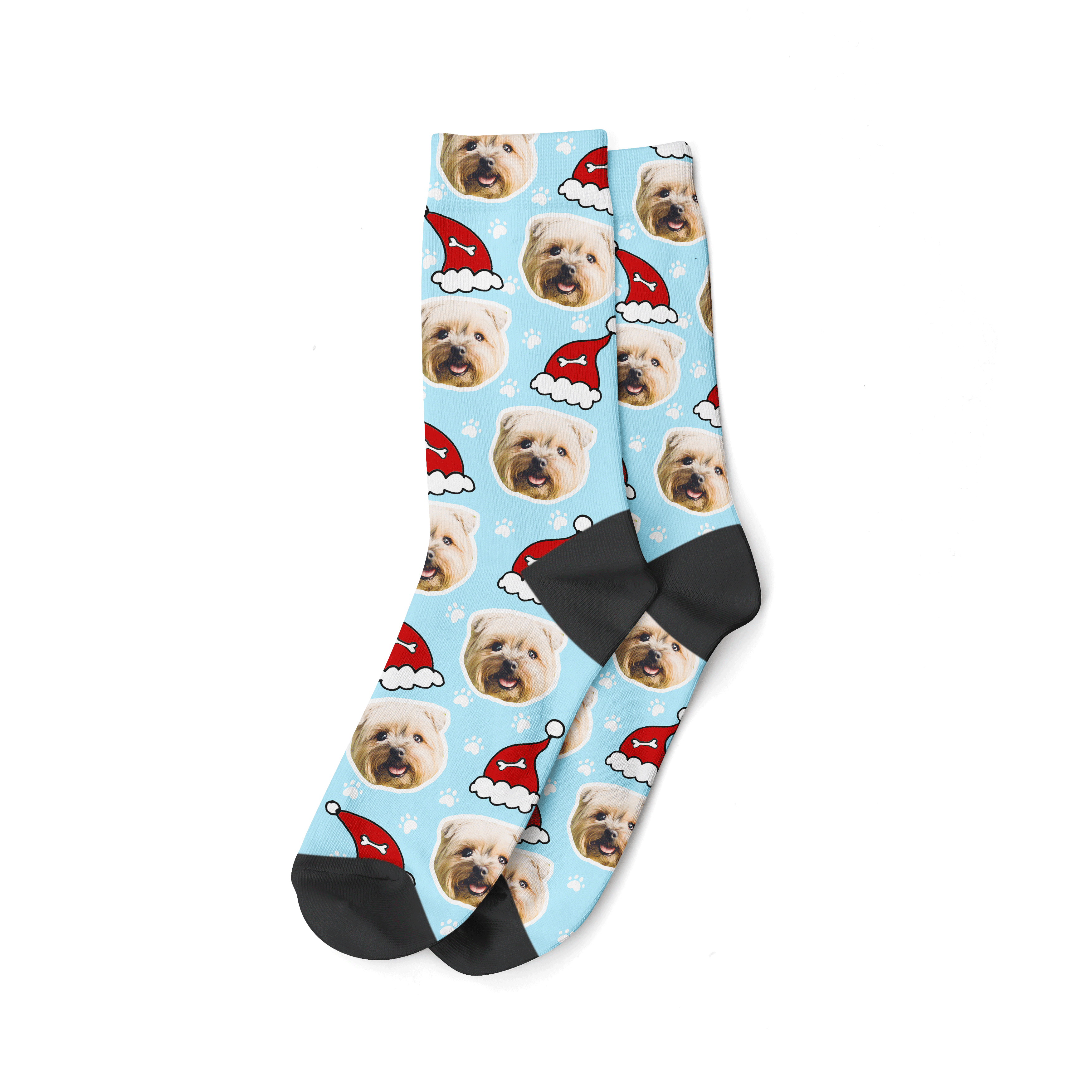 Personalised Santa Dog Christmas Socks